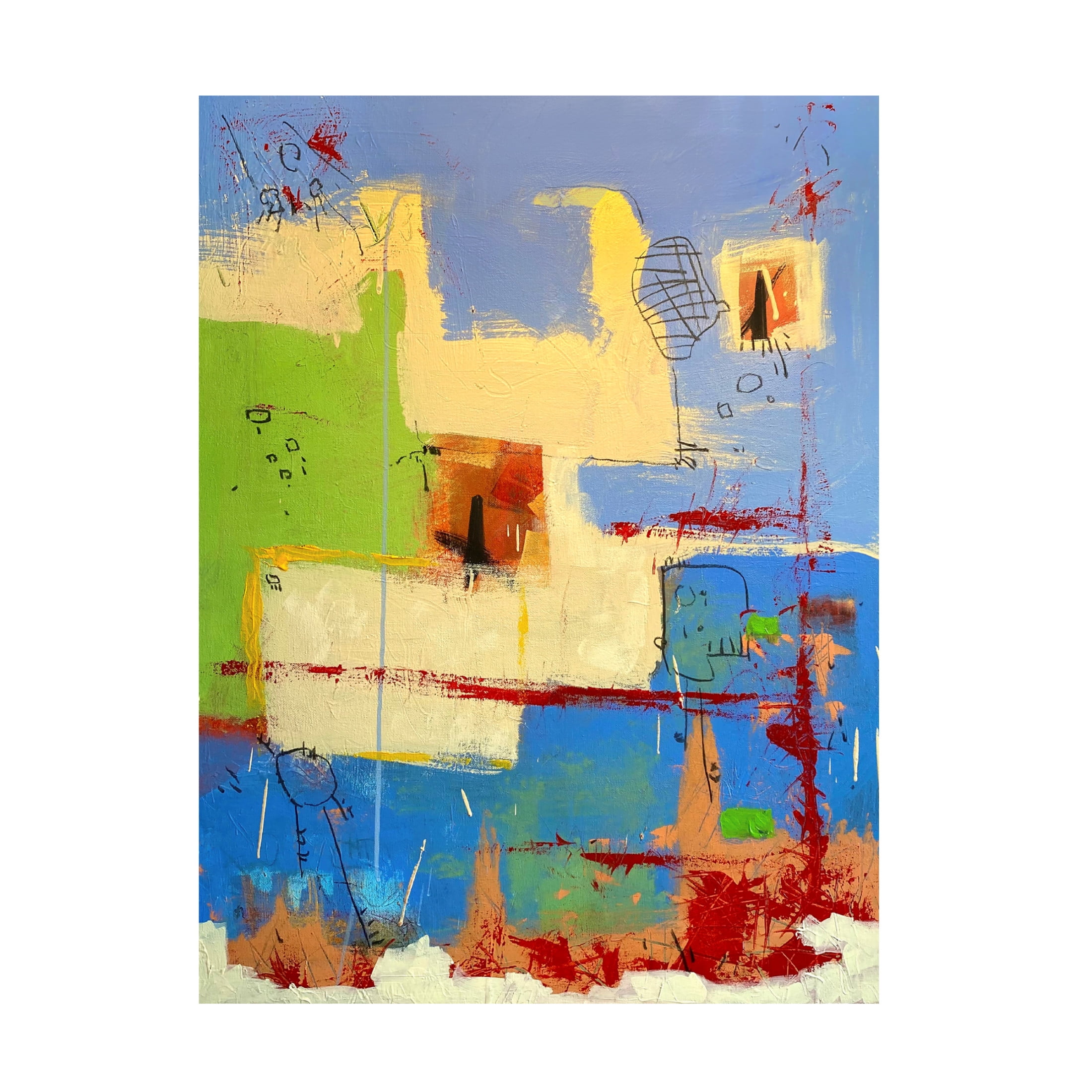 Canvas Wall Art - Randy Noble Fine Art 'Seeking Treasure' Wall Art for Living Room, Bedroom, or Office Décor by Trademark Fine Art - 18 x 24 Inches