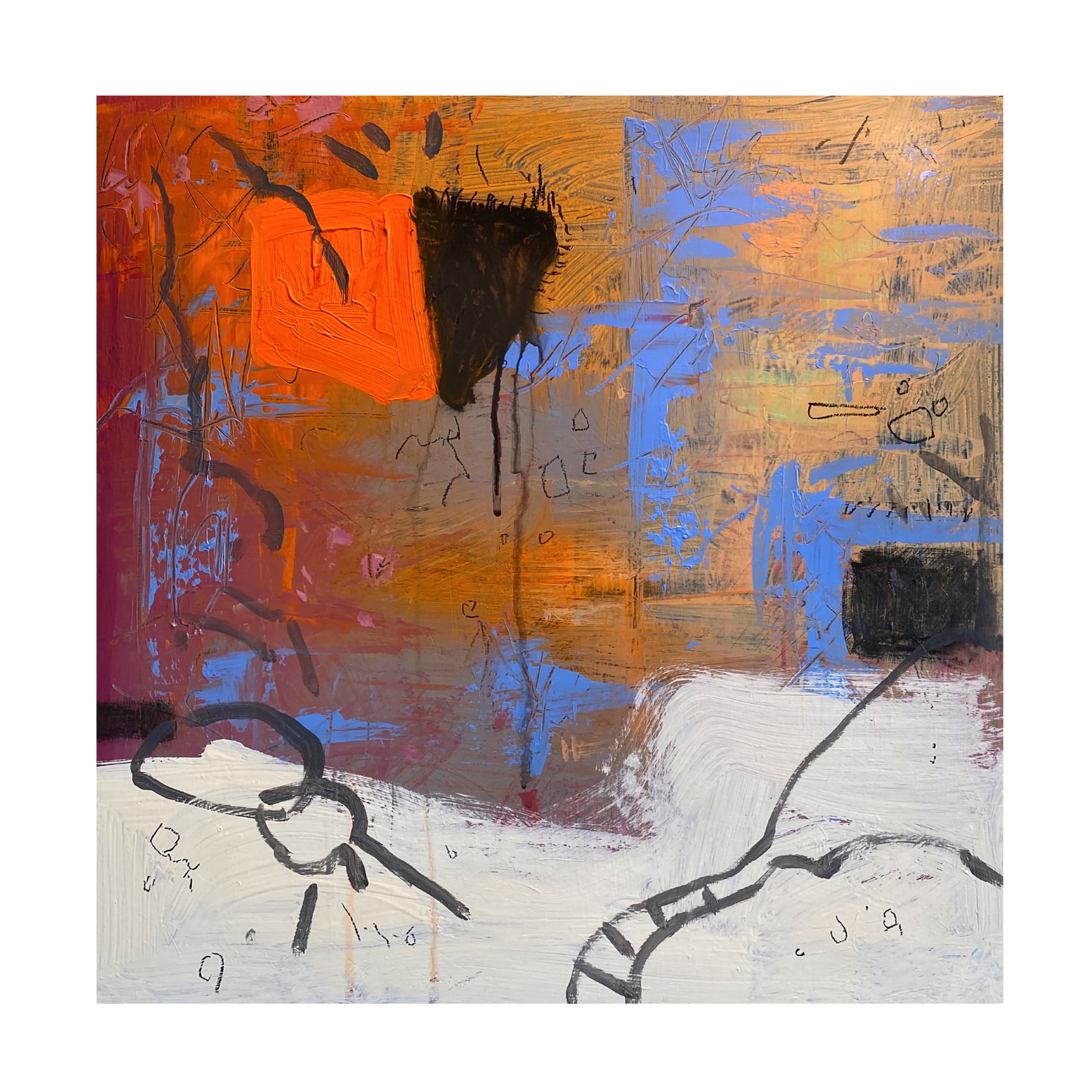 Canvas Wall Art - Randy Noble Fine Art 'Sovereign' Wall Art for Living Room, Bedroom, or Office Décor by Trademark Fine Art - 35 x 35 Inches