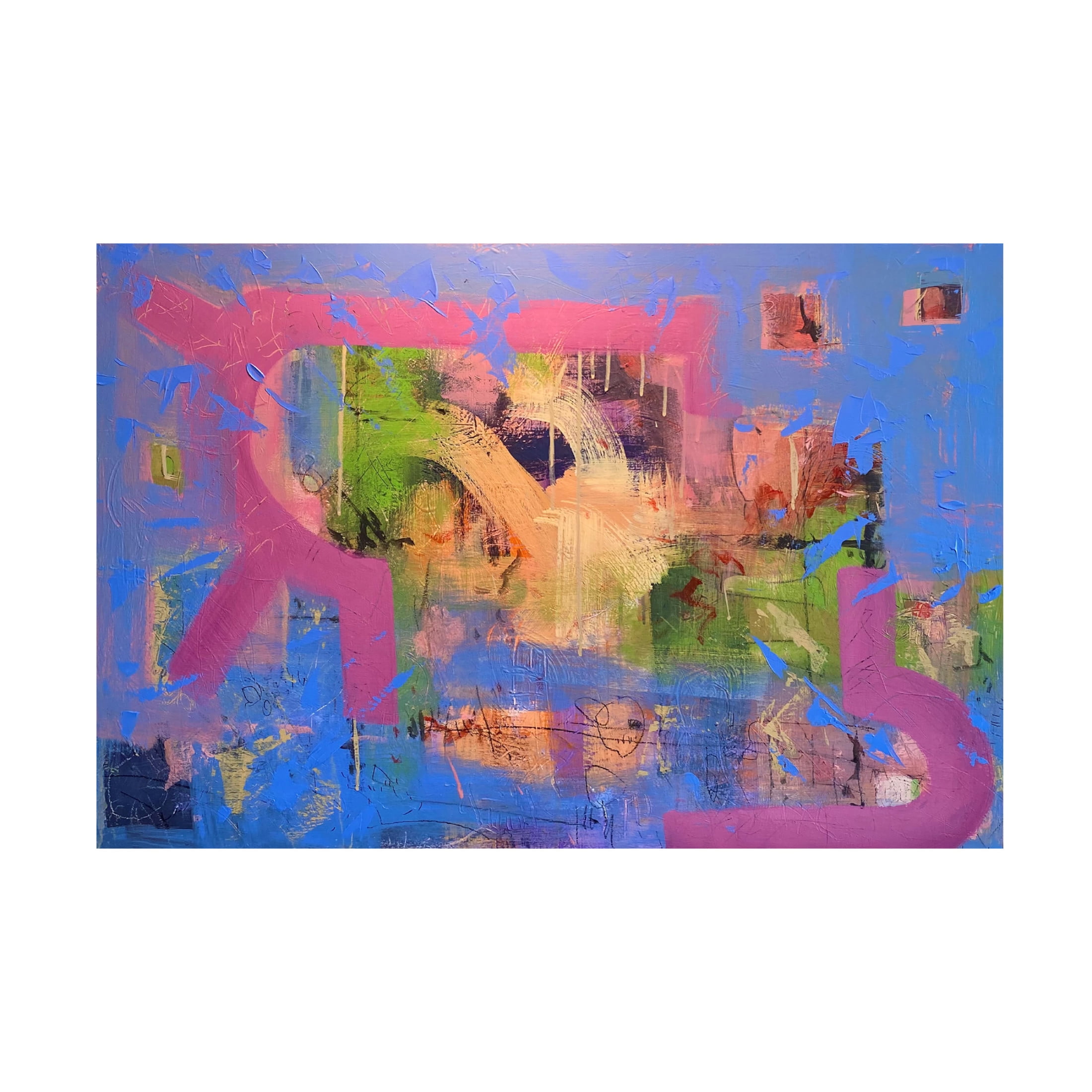 Canvas Wall Art - Randy Noble Fine Art 'Spiritual' Wall Art for Living Room, Bedroom, or Office Décor by Trademark Fine Art - 32 x 22 Inches
