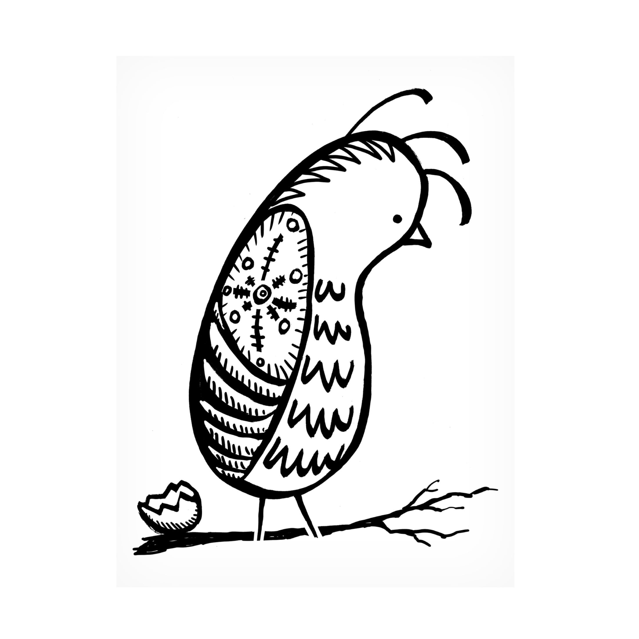 Canvas Wall Art - Randy Noble Fine Art 'The Egg' Wall Art for Living Room, Bedroom, or Office Décor by Trademark Fine Art - 24 x 32 Inches