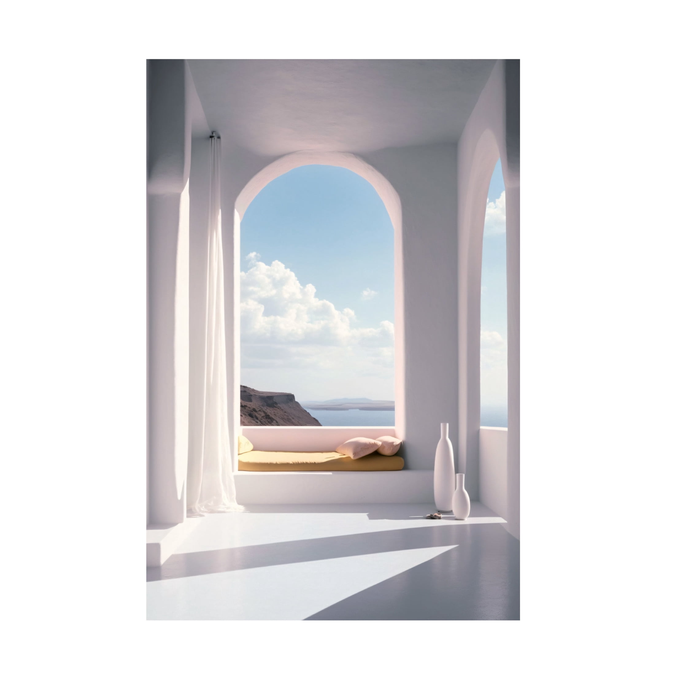 Canvas Wall Art - Ray Heere 'Architectural Photography Balconies 10' Wall Art for Living Room, Bedroom, or Office Décor by Trademark Fine Art - 30 x 47 Inches