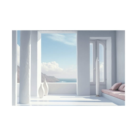 Canvas Wall Art - Ray Heere 'Architectural Photography Balconies 4' Wall Art for Living Room, Bedroom, or Office Décor by Trademark Fine Art - 19 x 12 Inches