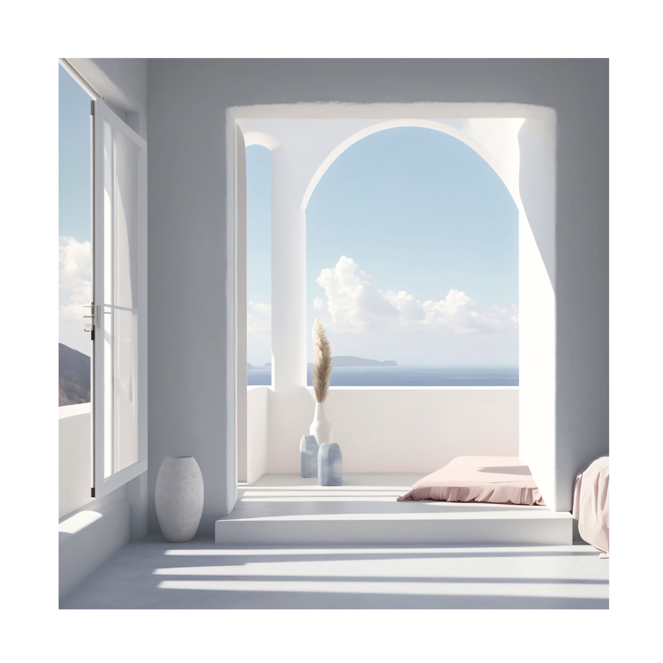 Canvas Wall Art - Ray Heere 'Architectural Photography Balconies 6' Wall Art for Living Room, Bedroom, or Office Décor by Trademark Fine Art - 35 x 35 Inches