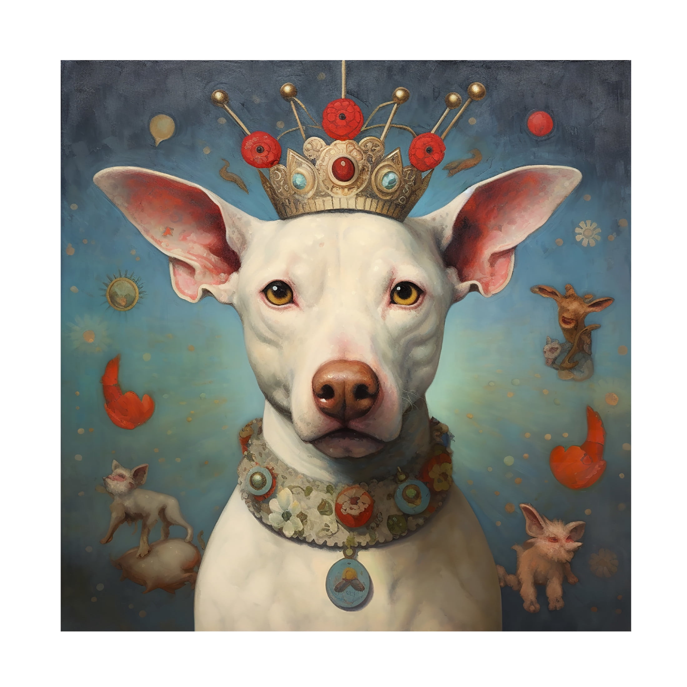Canvas Wall Art - Ray Heere 'Art Dog 9' Wall Art for Living Room, Bedroom, or Office Décor by Trademark Fine Art - 35 x 35 Inches
