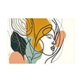 thumbnail image 1 of Canvas Wall Art - Ray Heere 'Botanical Minimalism Portraits 1' Wall Art for Living Room, Bedroom, or Office Décor by Trademark Fine Art - 19 x 12 Inches, 1 of 4