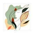 thumbnail image 1 of Canvas Wall Art - Ray Heere 'Botanical Minimalism Portraits 6' Wall Art for Living Room, Bedroom, or Office Décor by Trademark Fine Art - 24 x 24 Inches, 1 of 4