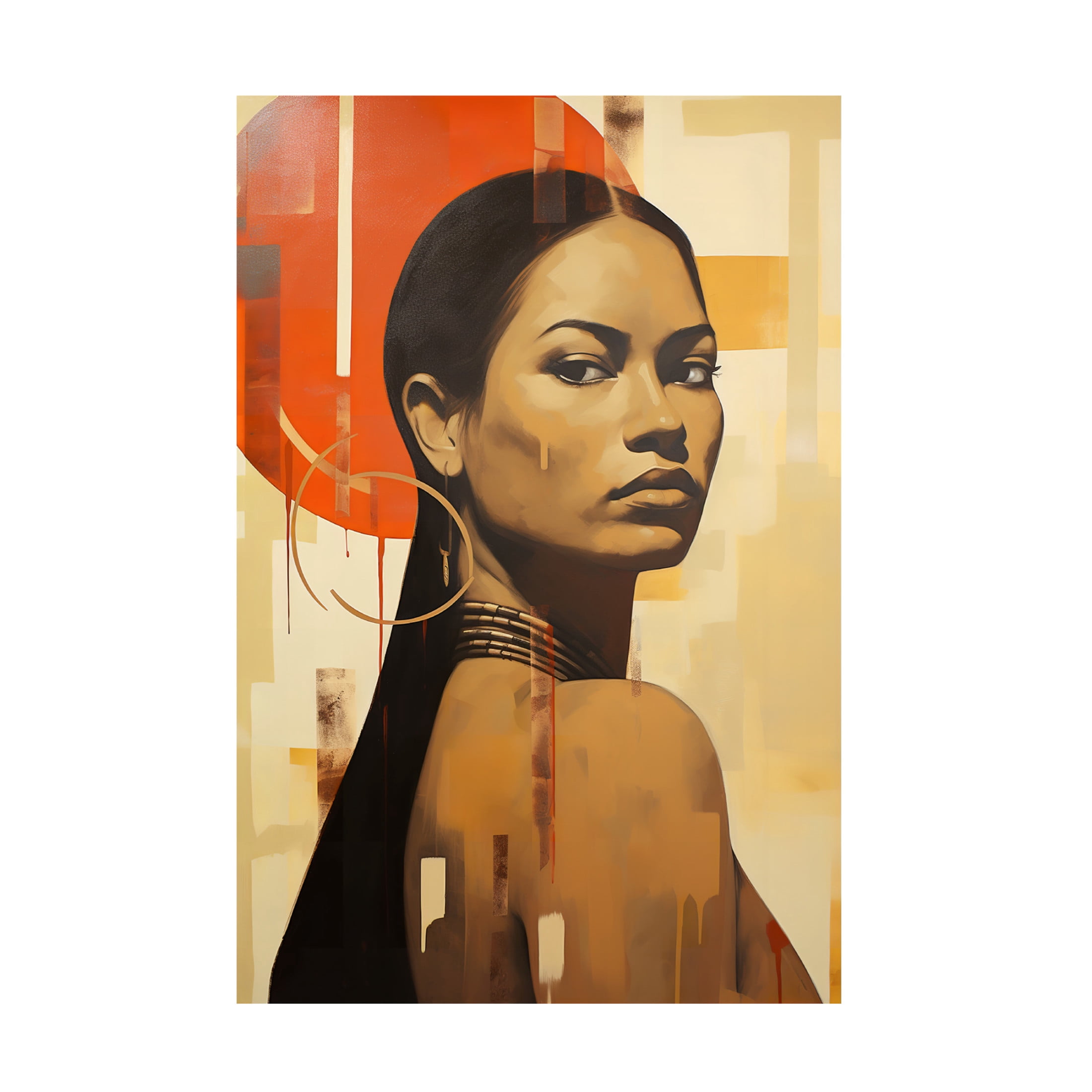 Canvas Wall Art - Ray Heere 'Colorful Model 15' Wall Art for Living Room, Bedroom, or Office Décor by Trademark Fine Art - 30 x 47 Inches