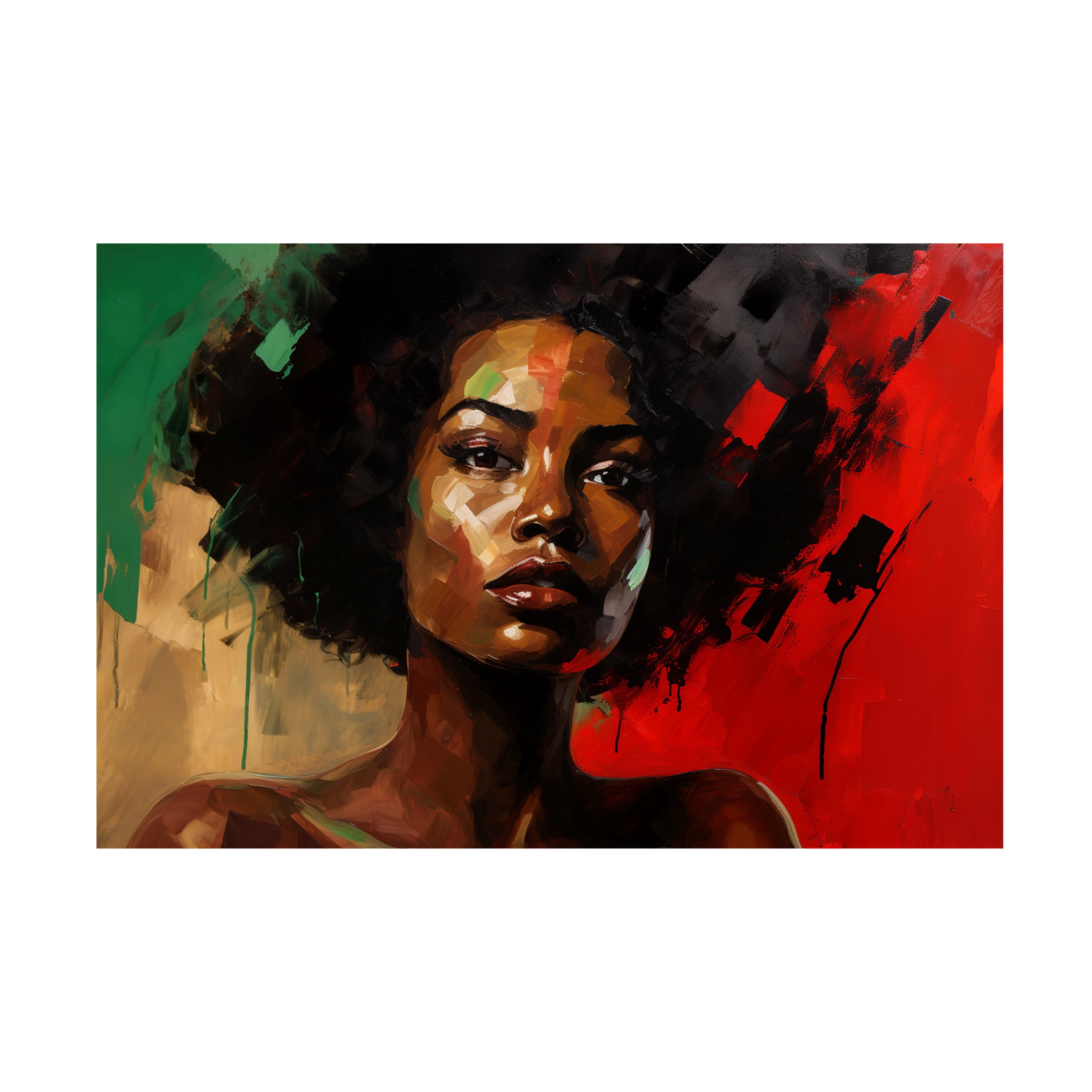 Canvas Wall Art - Ray Heere 'Colorful Model 21' Wall Art for Living Room, Bedroom, or Office Décor by Trademark Fine Art - 32 x 22 Inches