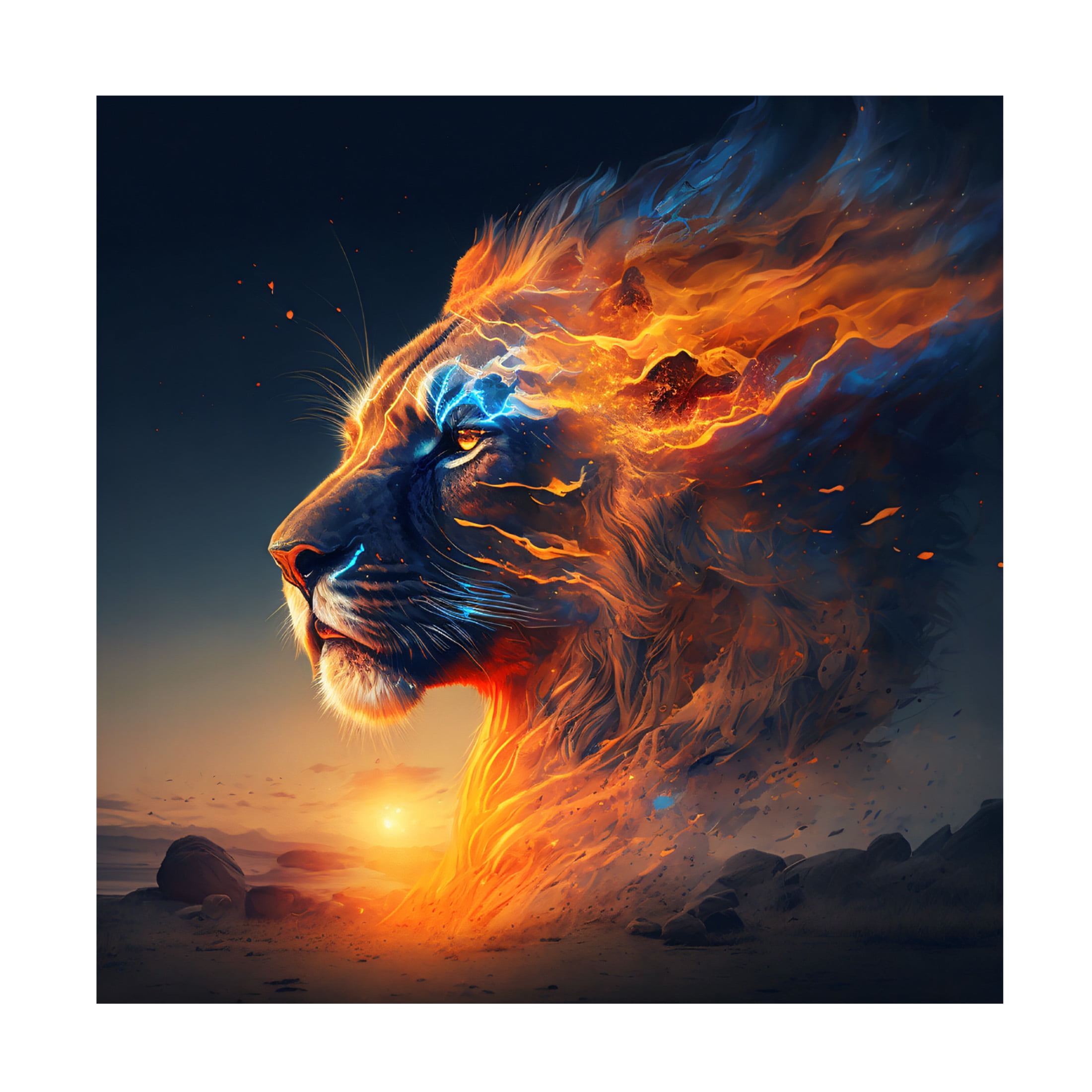 Canvas Wall Art - Ray Heere 'Desert Of Dreams 1' Wall Art for Living Room, Bedroom, or Office Décor by Trademark Fine Art - 24 x 24 Inches