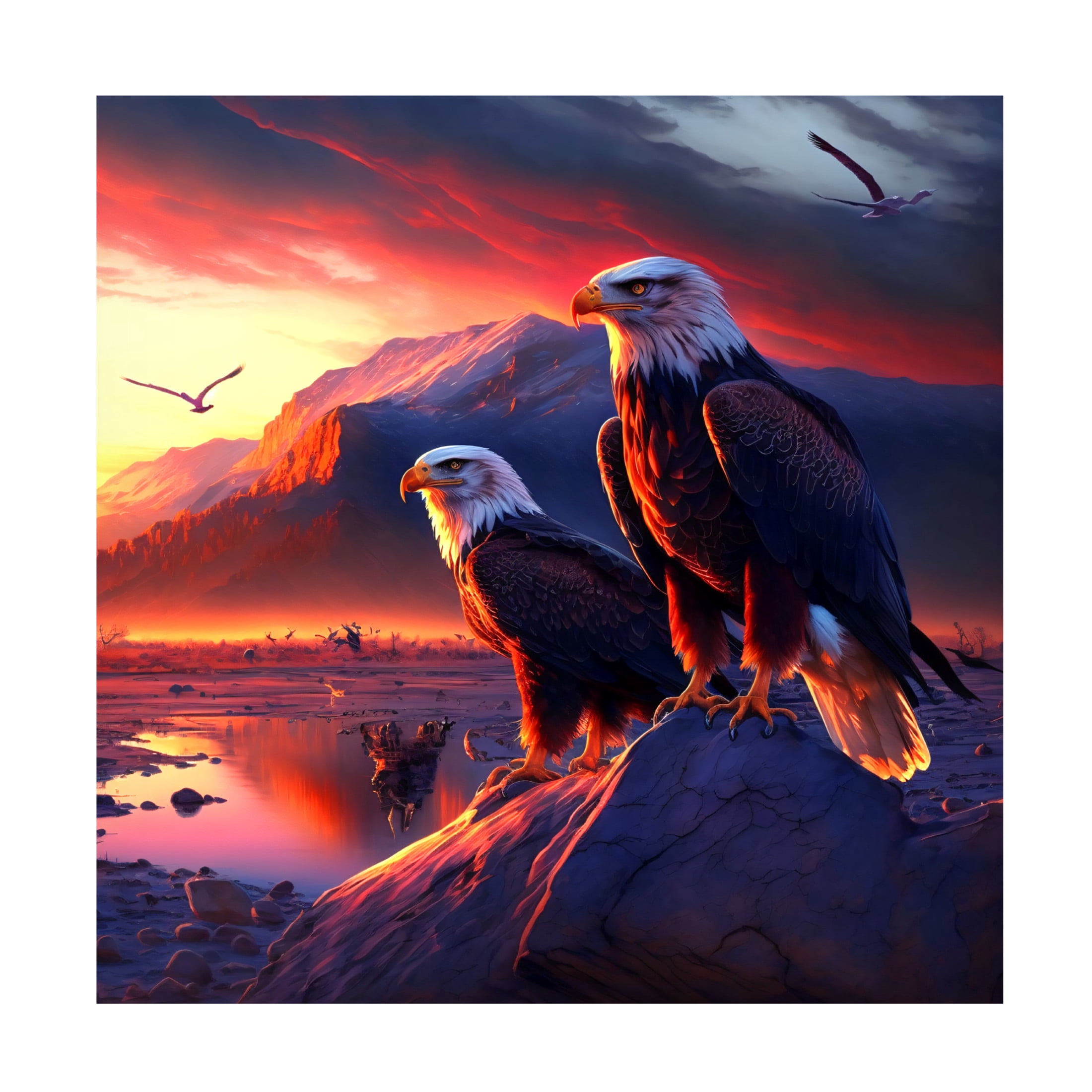 Canvas Wall Art - Ray Heere 'Desert Of Dreams 12' Wall Art for Living Room, Bedroom, or Office Décor by Trademark Fine Art - 35 x 35 Inches