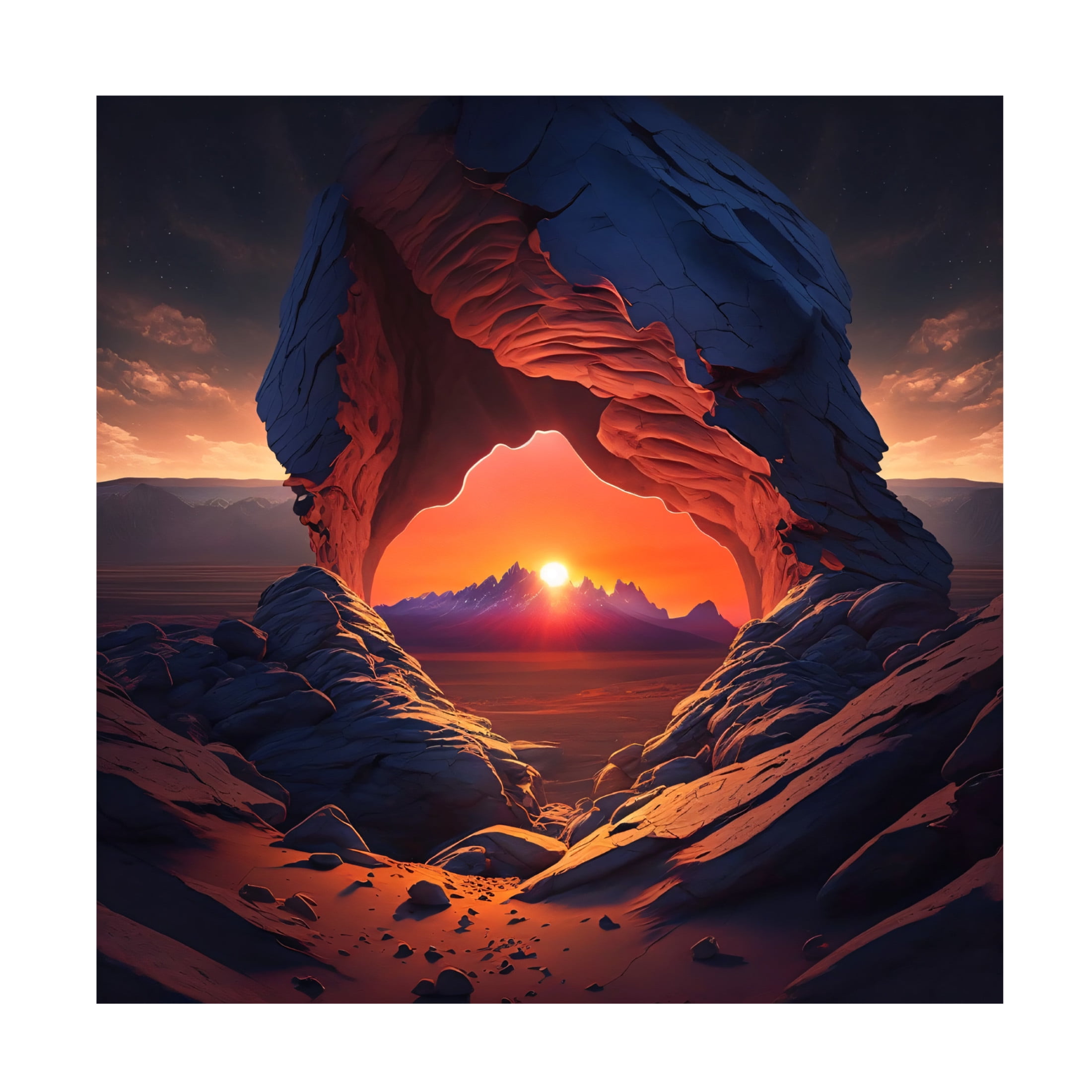 Canvas Wall Art - Ray Heere 'Desert Of Dreams 13' Wall Art for Living Room, Bedroom, or Office Décor by Trademark Fine Art - 24 x 24 Inches