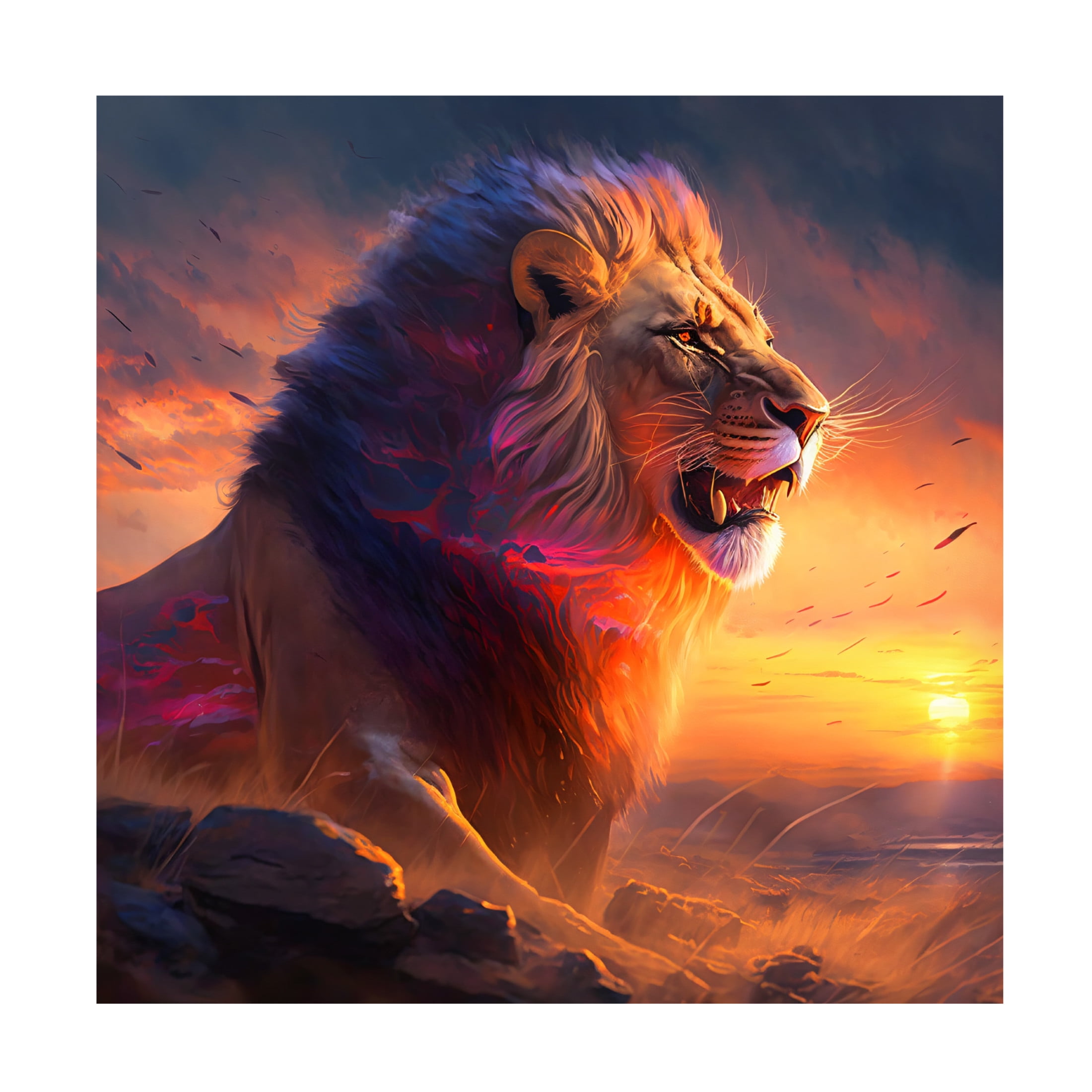 Canvas Wall Art - Ray Heere 'Desert Of Dreams 15' Wall Art for Living Room, Bedroom, or Office Décor by Trademark Fine Art - 35 x 35 Inches