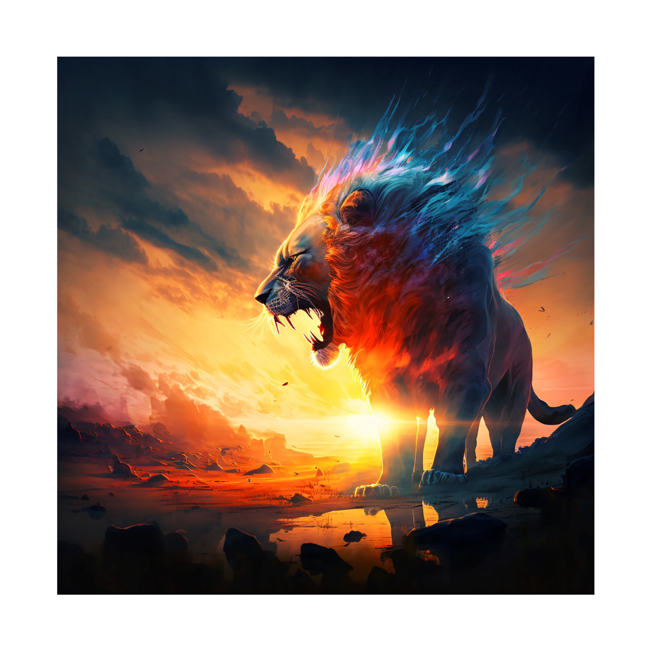 Canvas Wall Art - Ray Heere 'Desert Of Dreams 3' Wall Art for Living Room, Bedroom, or Office Décor by Trademark Fine Art - 35 x 35 Inches