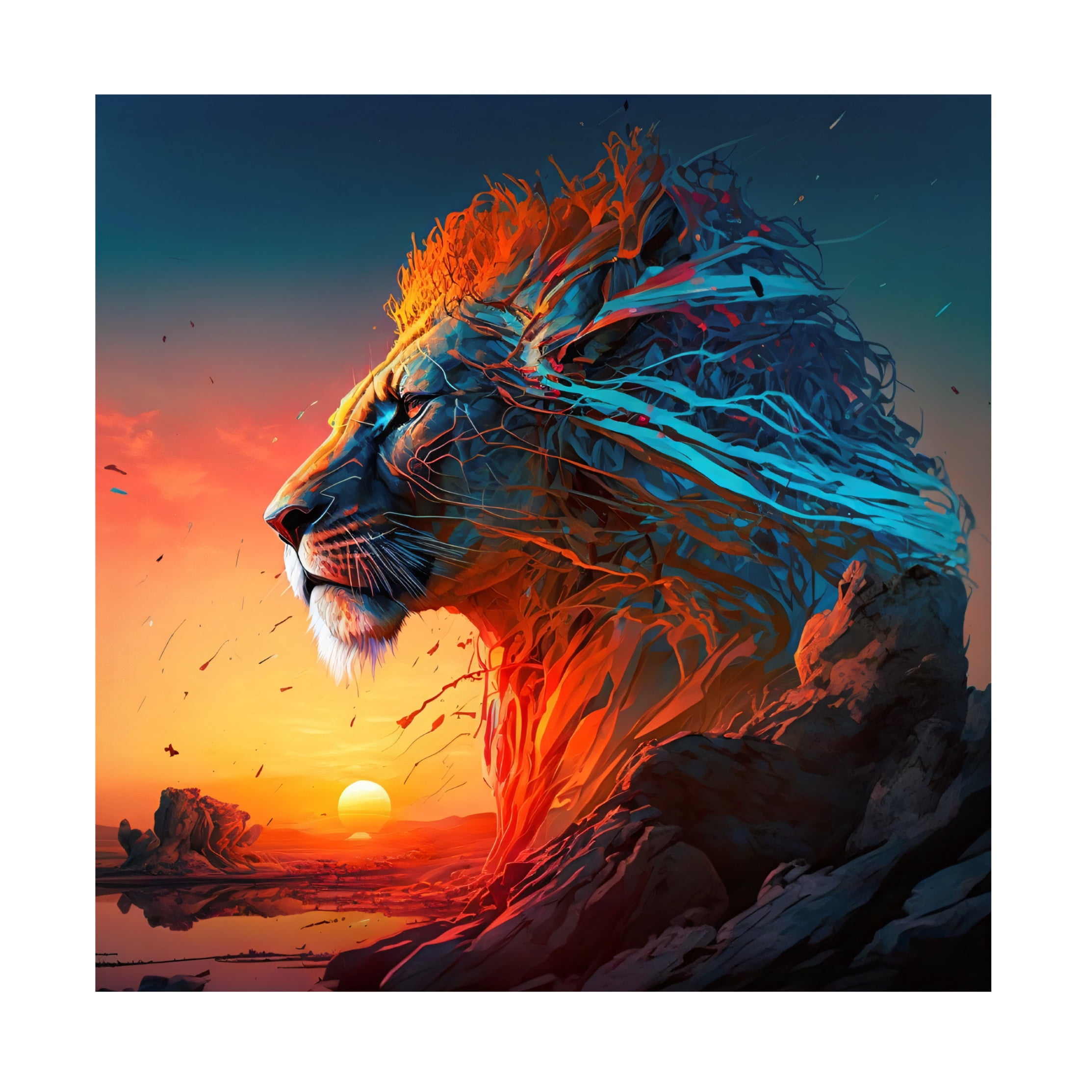 Canvas Wall Art - Ray Heere 'Desert Of Dreams 8' Wall Art for Living Room, Bedroom, or Office Décor by Trademark Fine Art - 24 x 24 Inches