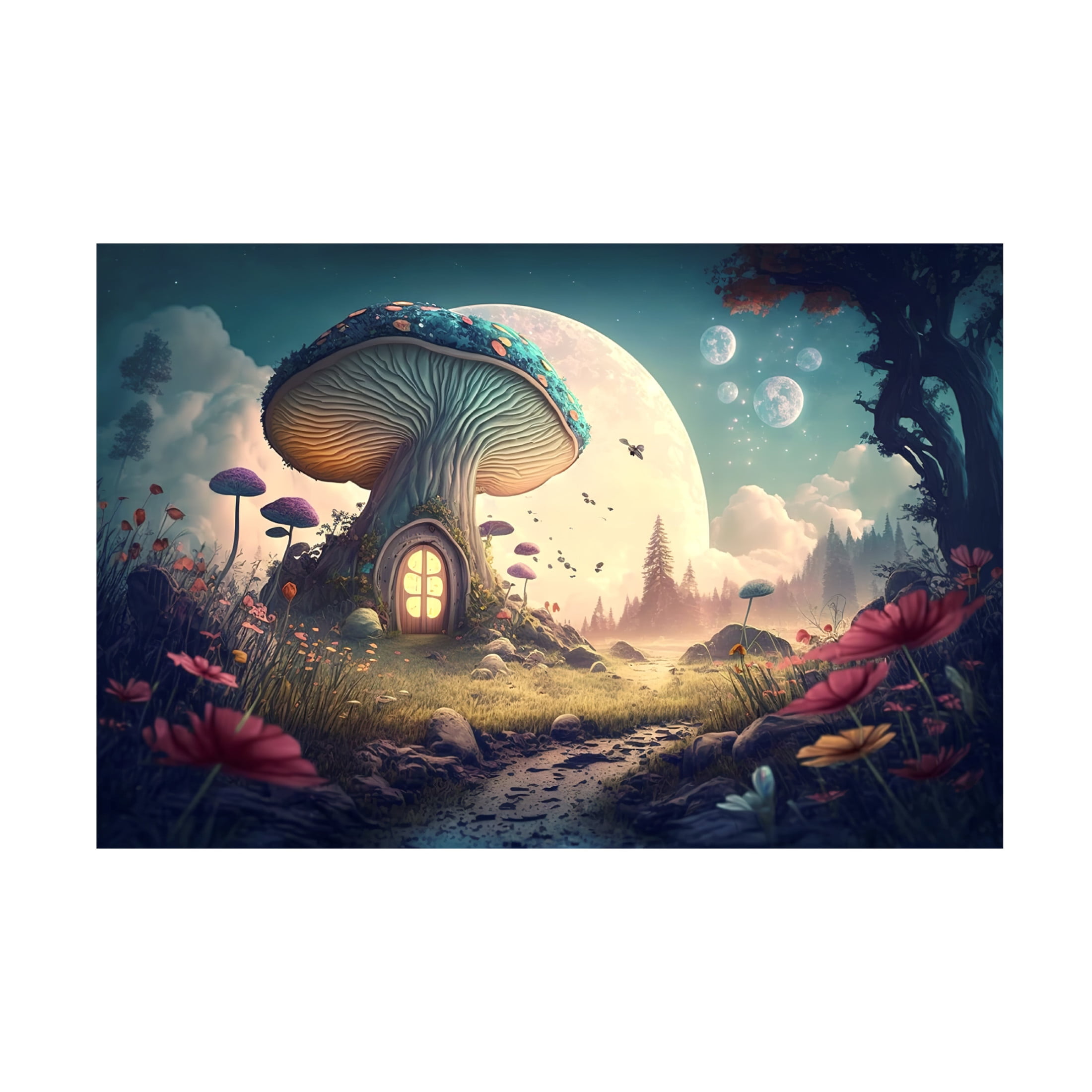 Canvas Wall Art - Ray Heere 'Fairytale Landscape 11' Wall Art for Living Room, Bedroom, or Office Décor by Trademark Fine Art - 24 x 16 Inches