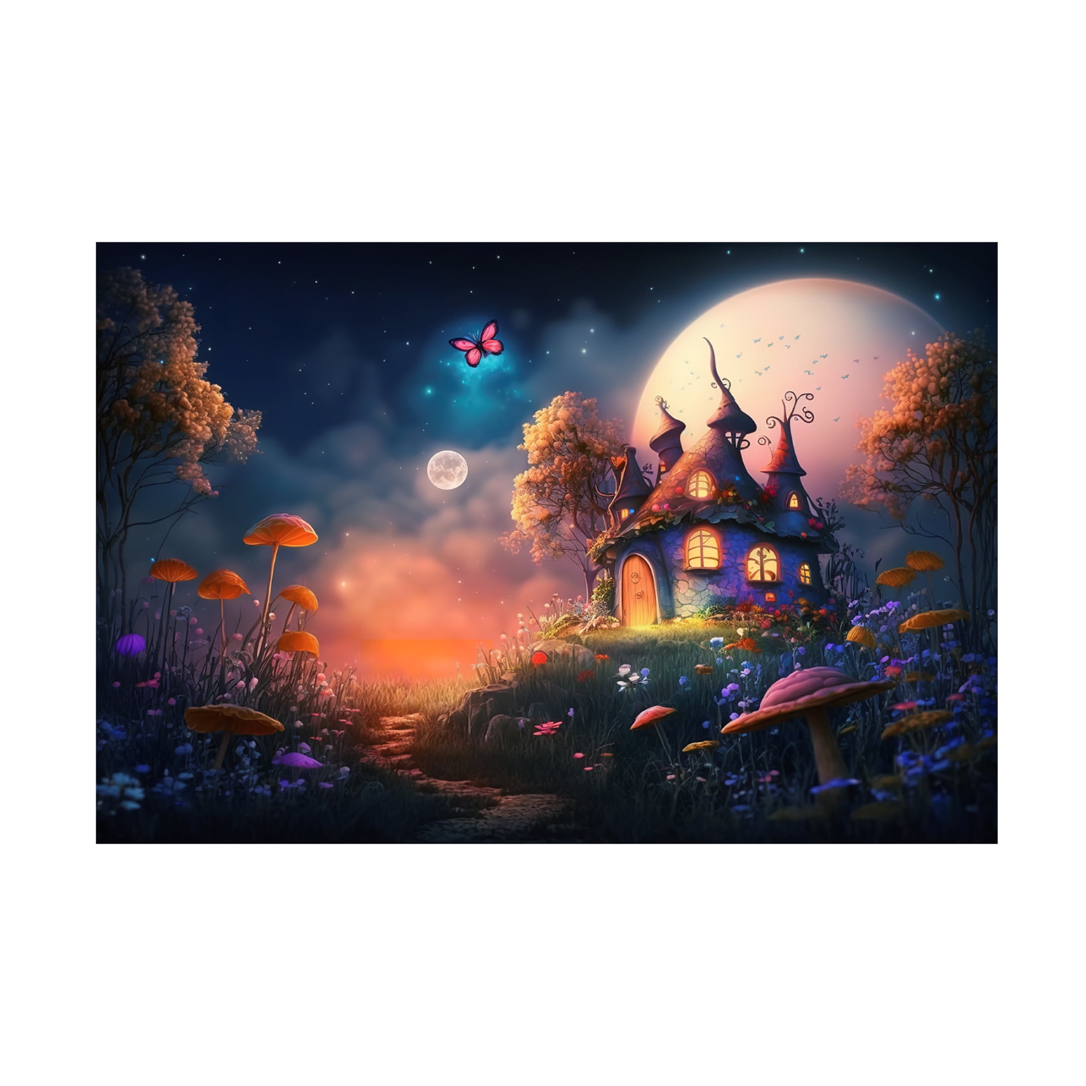 Canvas Wall Art - Ray Heere 'Fairytale Landscape 5' Wall Art for Living Room, Bedroom, or Office Décor by Trademark Fine Art - 24 x 16 Inches