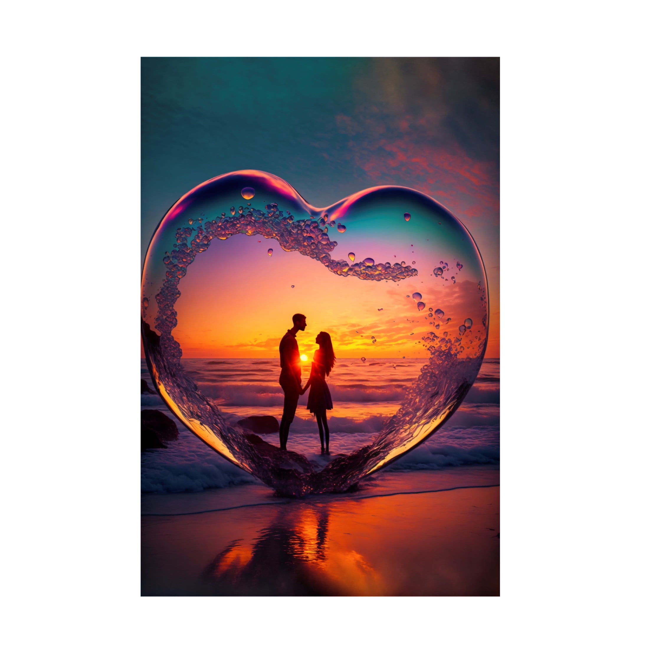 Canvas Wall Art - Ray Heere 'Love Is In The Air 1' Wall Art for Living Room, Bedroom, or Office Décor by Trademark Fine Art - 12 x 19 Inches