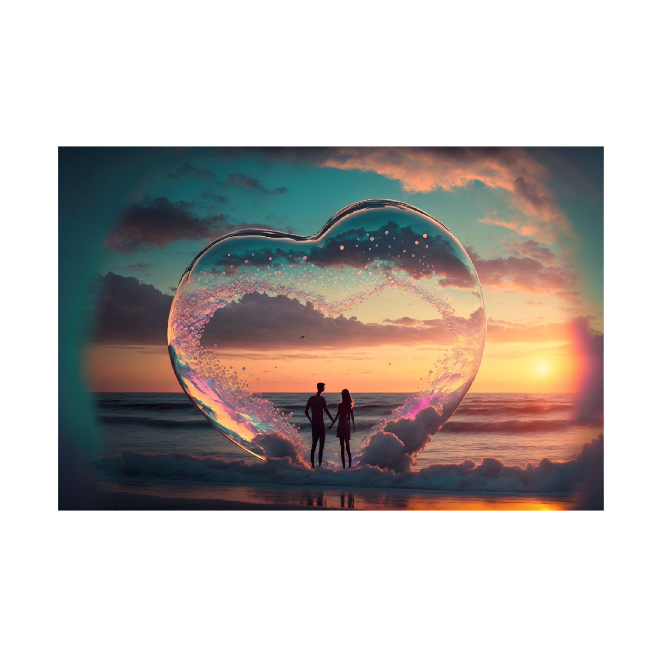 Canvas Wall Art - Ray Heere 'Love Is In The Air 10' Wall Art for Living Room, Bedroom, or Office Décor by Trademark Fine Art - 19 x 12 Inches