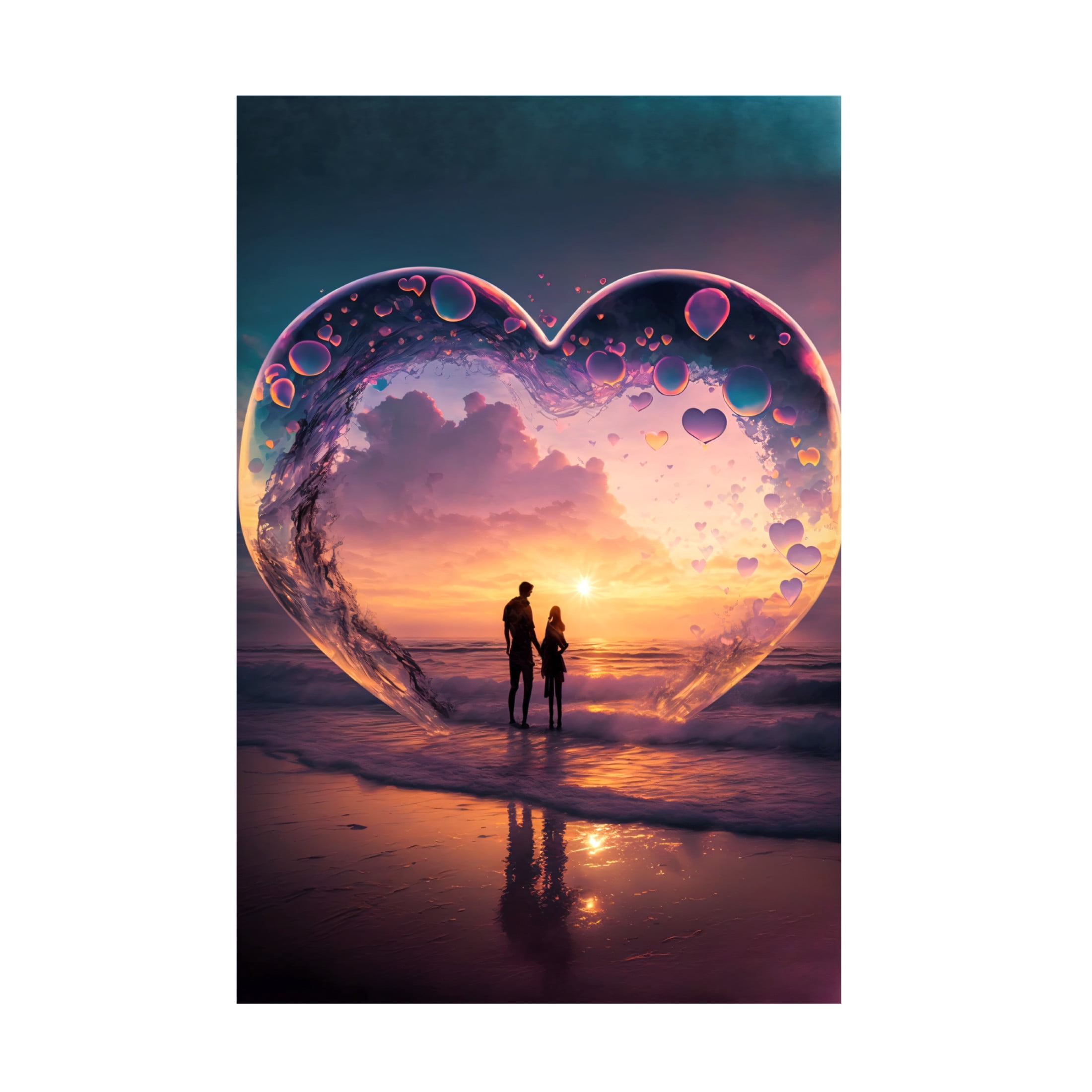 Canvas Wall Art - Ray Heere 'Love Is In The Air 3' Wall Art for Living Room, Bedroom, or Office Décor by Trademark Fine Art - 16 x 24 Inches