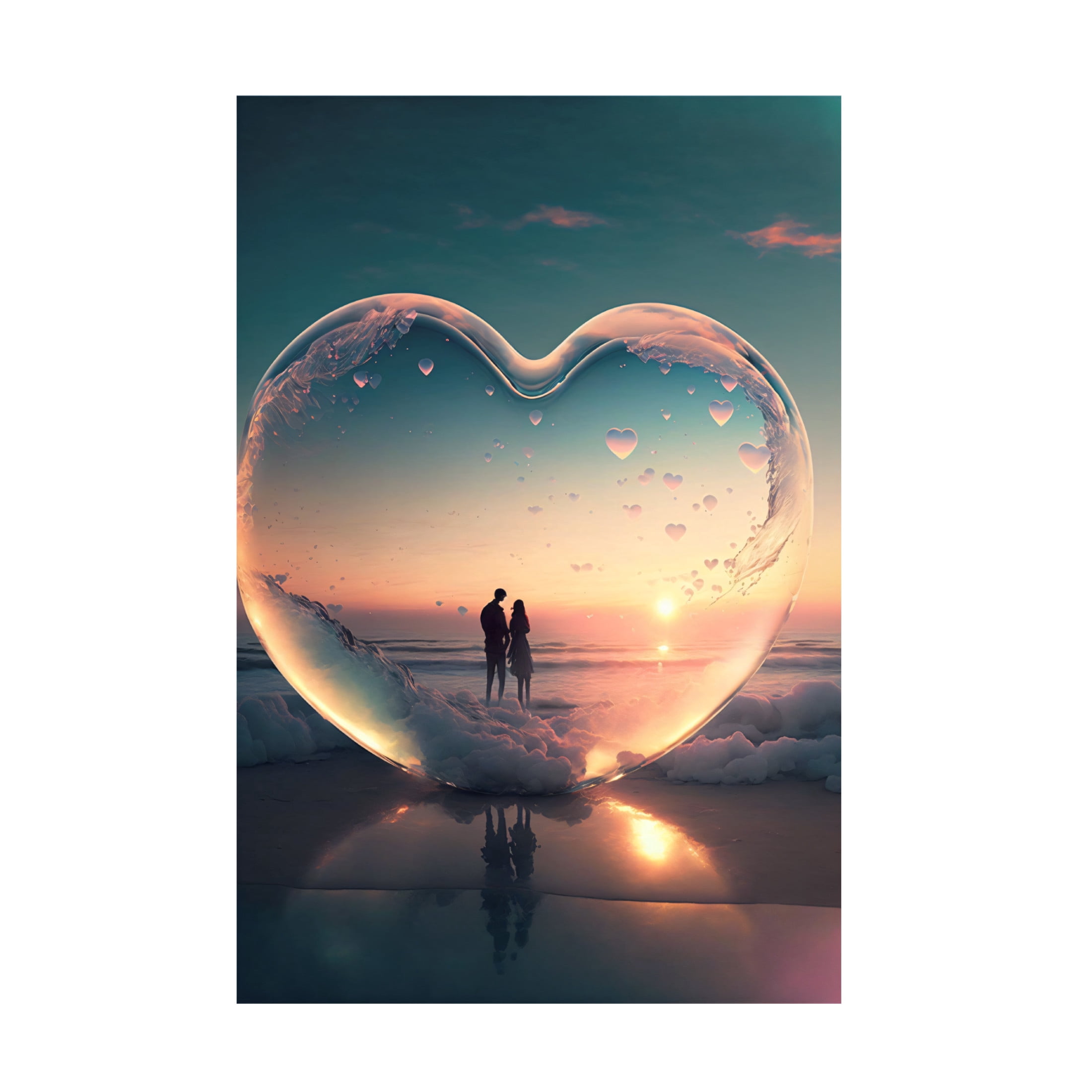 Canvas Wall Art - Ray Heere 'Love Is In The Air 6' Wall Art for Living Room, Bedroom, or Office Décor by Trademark Fine Art - 16 x 24 Inches