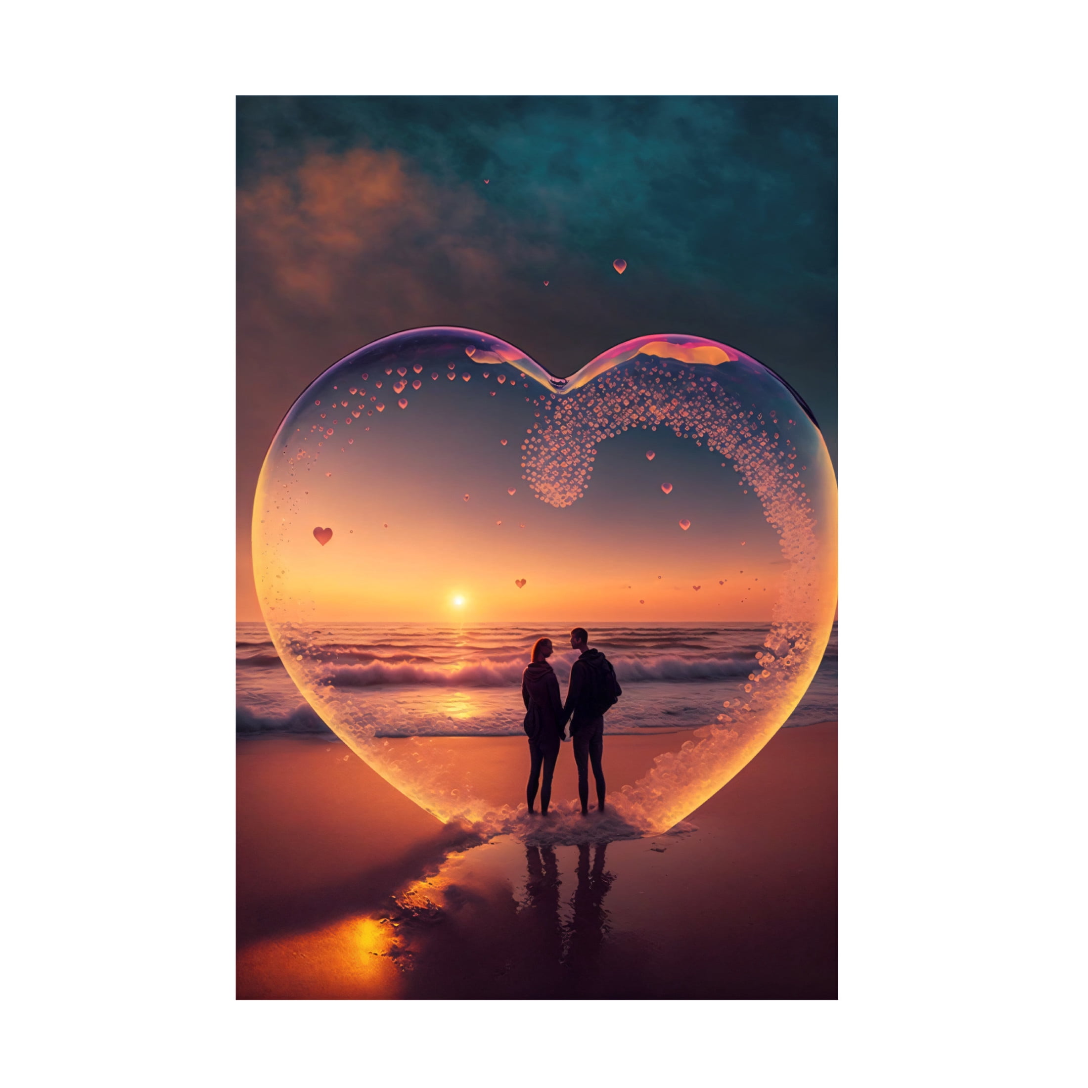 Canvas Wall Art - Ray Heere 'Love Is In The Air 7' Wall Art for Living Room, Bedroom, or Office Décor by Trademark Fine Art - 30 x 47 Inches