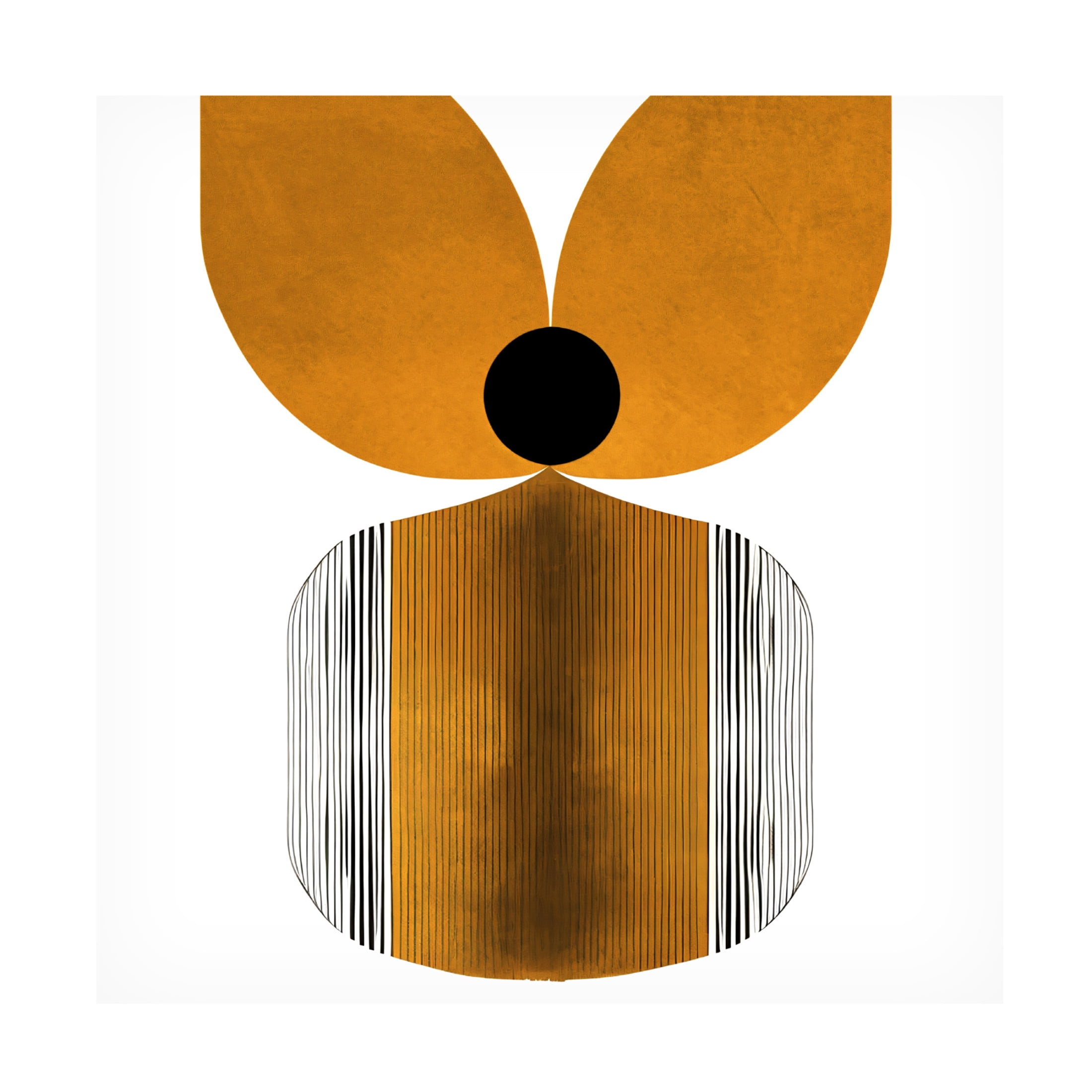 Canvas Wall Art - Ray Heere 'Mid Century Abstract Painting 12' Wall Art for Living Room, Bedroom, or Office Décor by Trademark Fine Art - 18 x 18 Inches