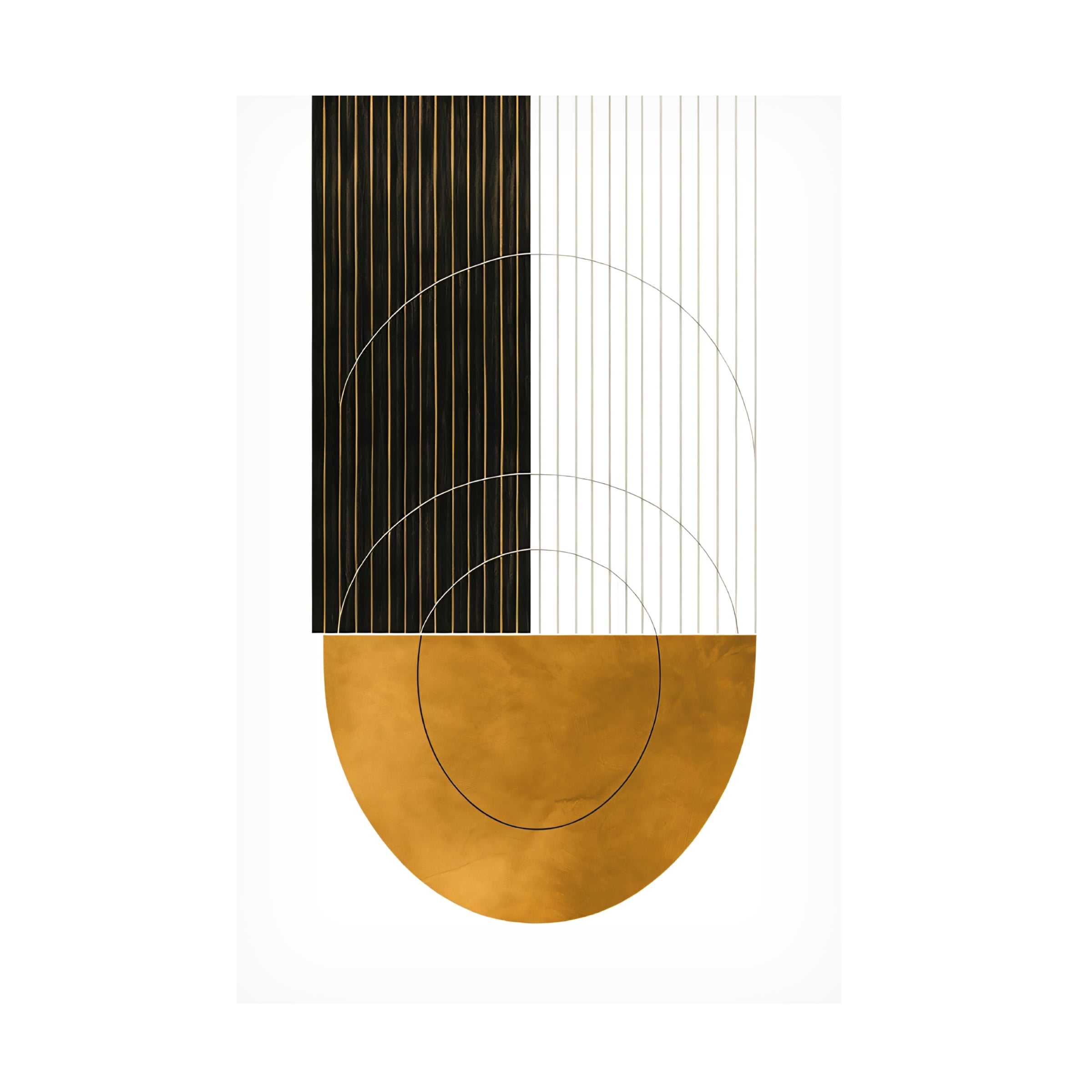 Canvas Wall Art - Ray Heere 'Mid Century Abstract Painting 18' Wall Art for Living Room, Bedroom, or Office DÃ©cor by Trademark Fine Art - 16 x 24 Inches