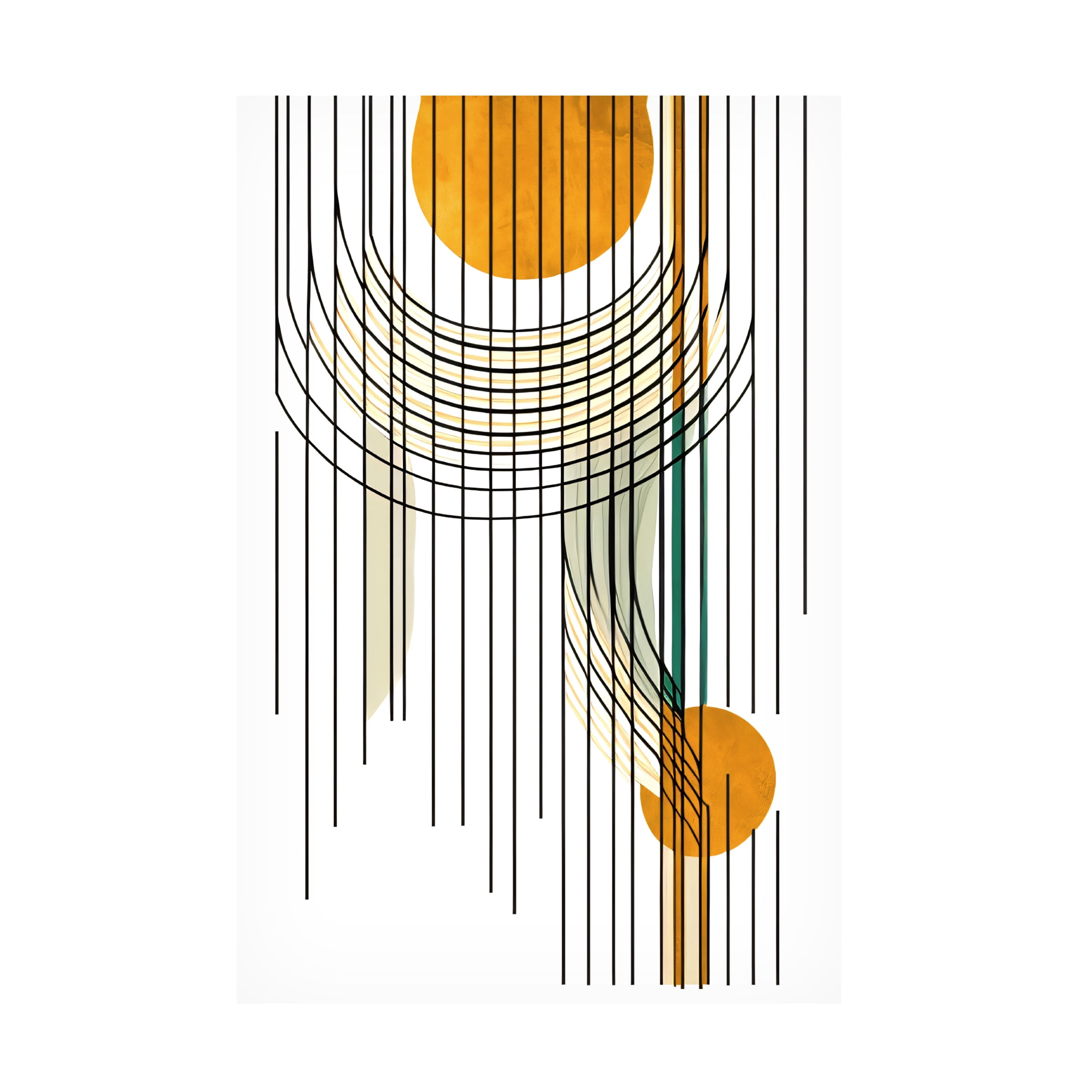 Canvas Wall Art - Ray Heere 'Mid Century Abstract Painting 21' Wall Art for Living Room, Bedroom, or Office DÃ©cor by Trademark Fine Art - 30 x 47 Inches