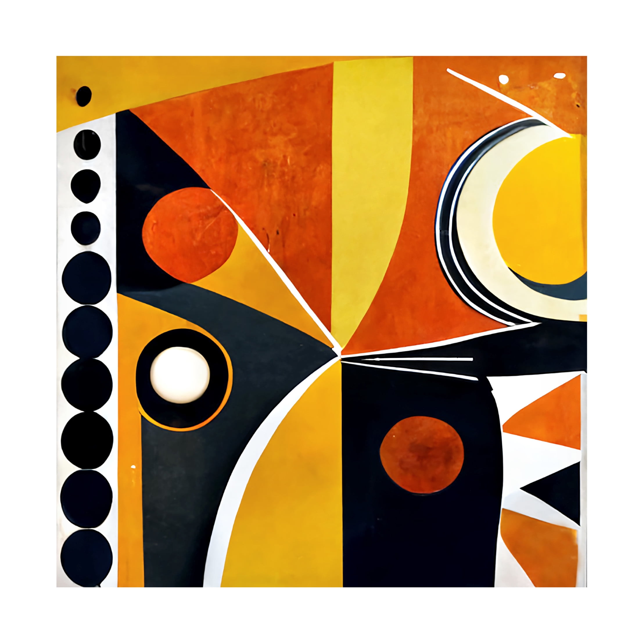 Canvas Wall Art - Ray Heere 'Mid Century Celebration Of All Cultures 23' Wall Art for Living Room, Bedroom, or Office Décor by Trademark Fine Art - 14 x 14 Inches