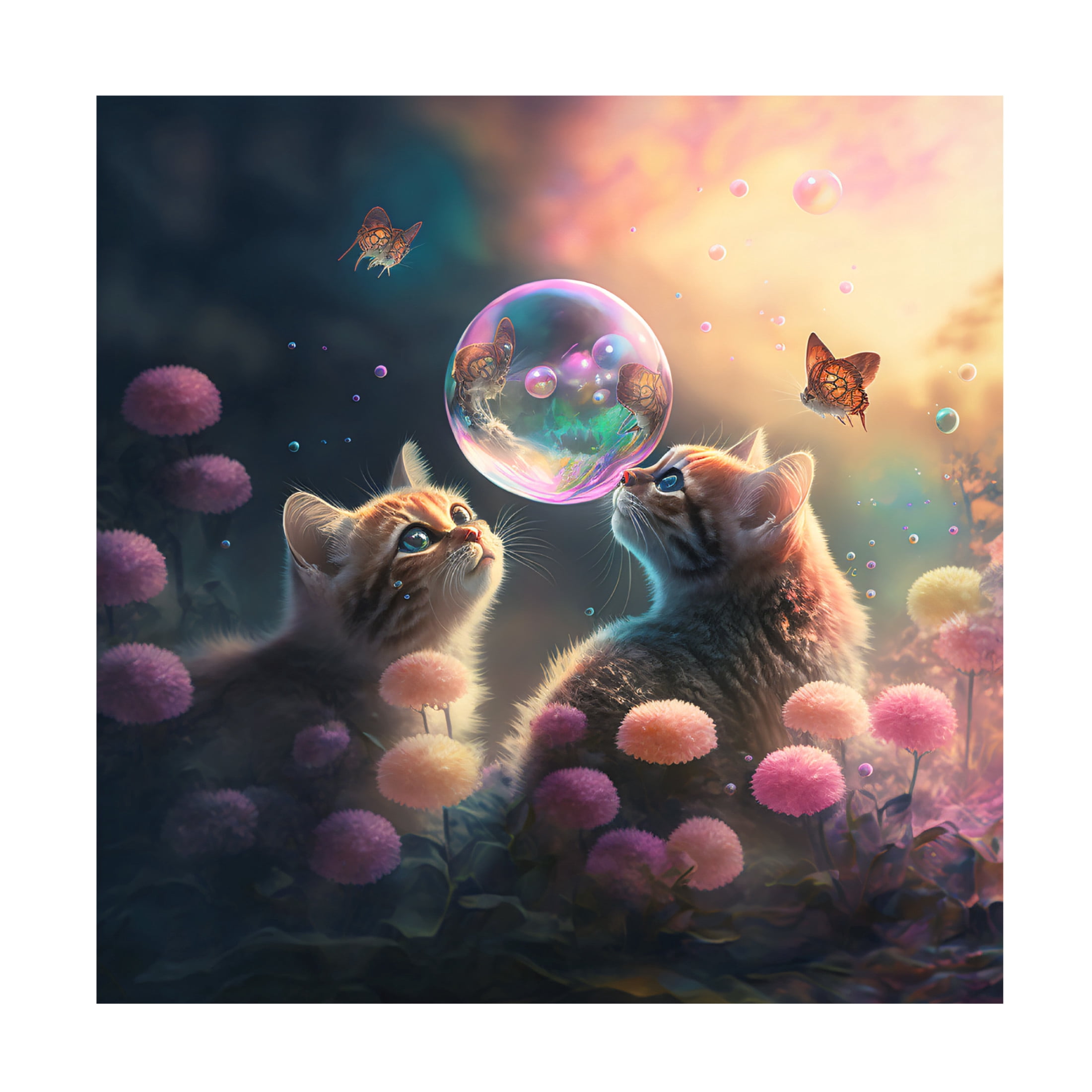 Canvas Wall Art - Ray Heere 'Mystical Morning 18' Wall Art for Living Room, Bedroom, or Office Décor by Trademark Fine Art - 18 x 18 Inches