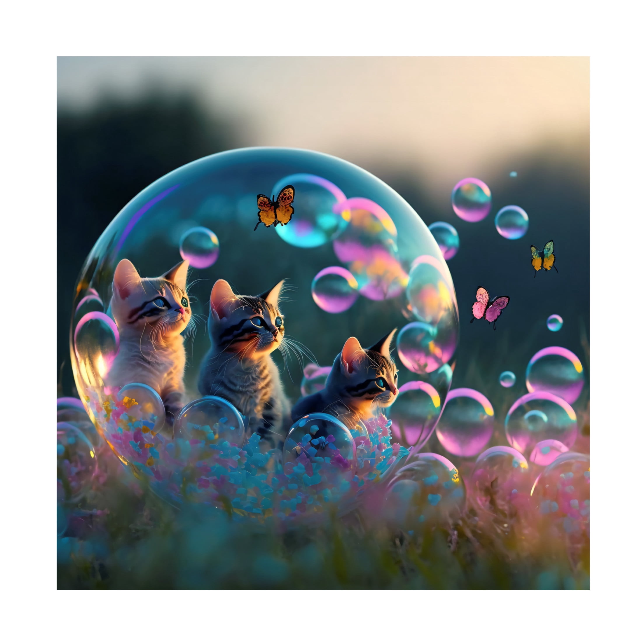 Canvas Wall Art - Ray Heere 'Mystical Morning 22' Wall Art for Living Room, Bedroom, or Office Décor by Trademark Fine Art - 24 x 24 Inches