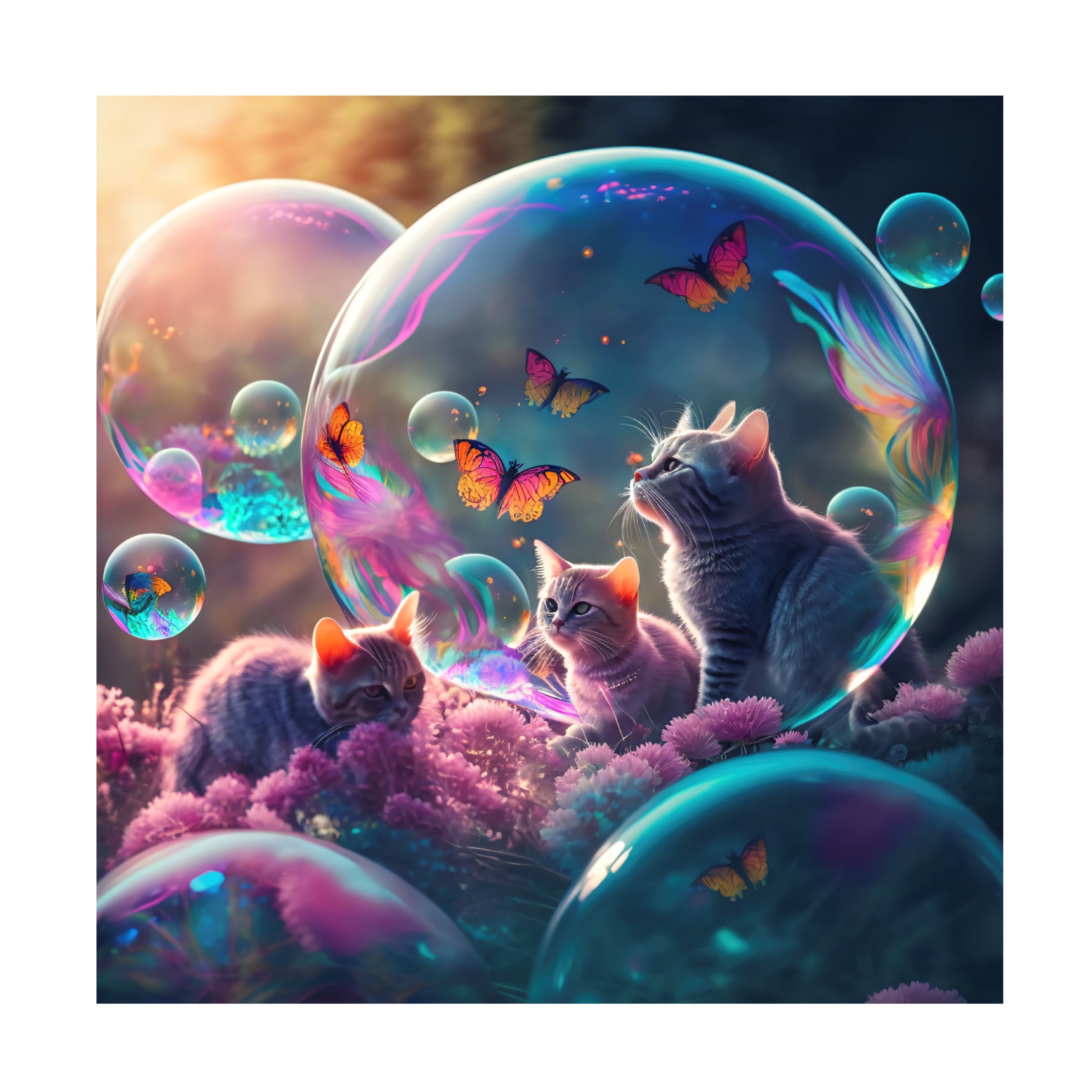 Canvas Wall Art - Ray Heere 'Mystical Morning 23' Wall Art for Living Room, Bedroom, or Office Décor by Trademark Fine Art - 35 x 35 Inches