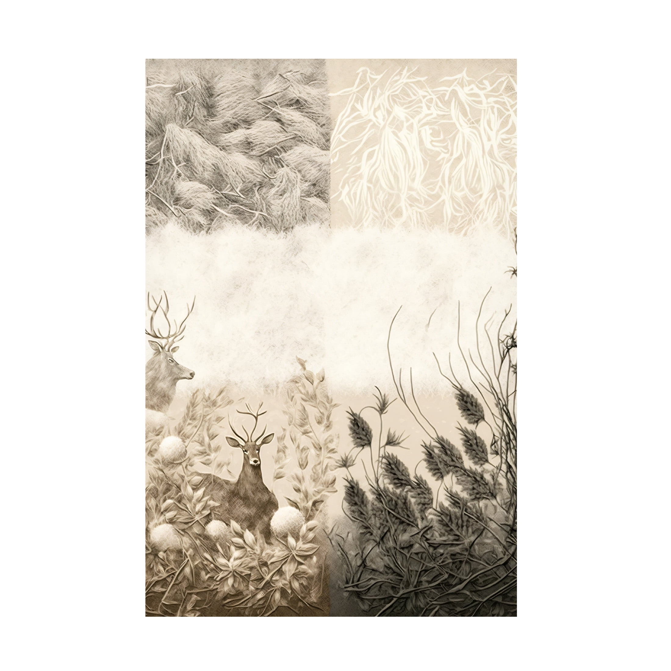 Canvas Wall Art - Ray Heere 'Nature Neutral Tone 9' Wall Art for Living Room, Bedroom, or Office Décor by Trademark Fine Art - 22 x 32 Inches