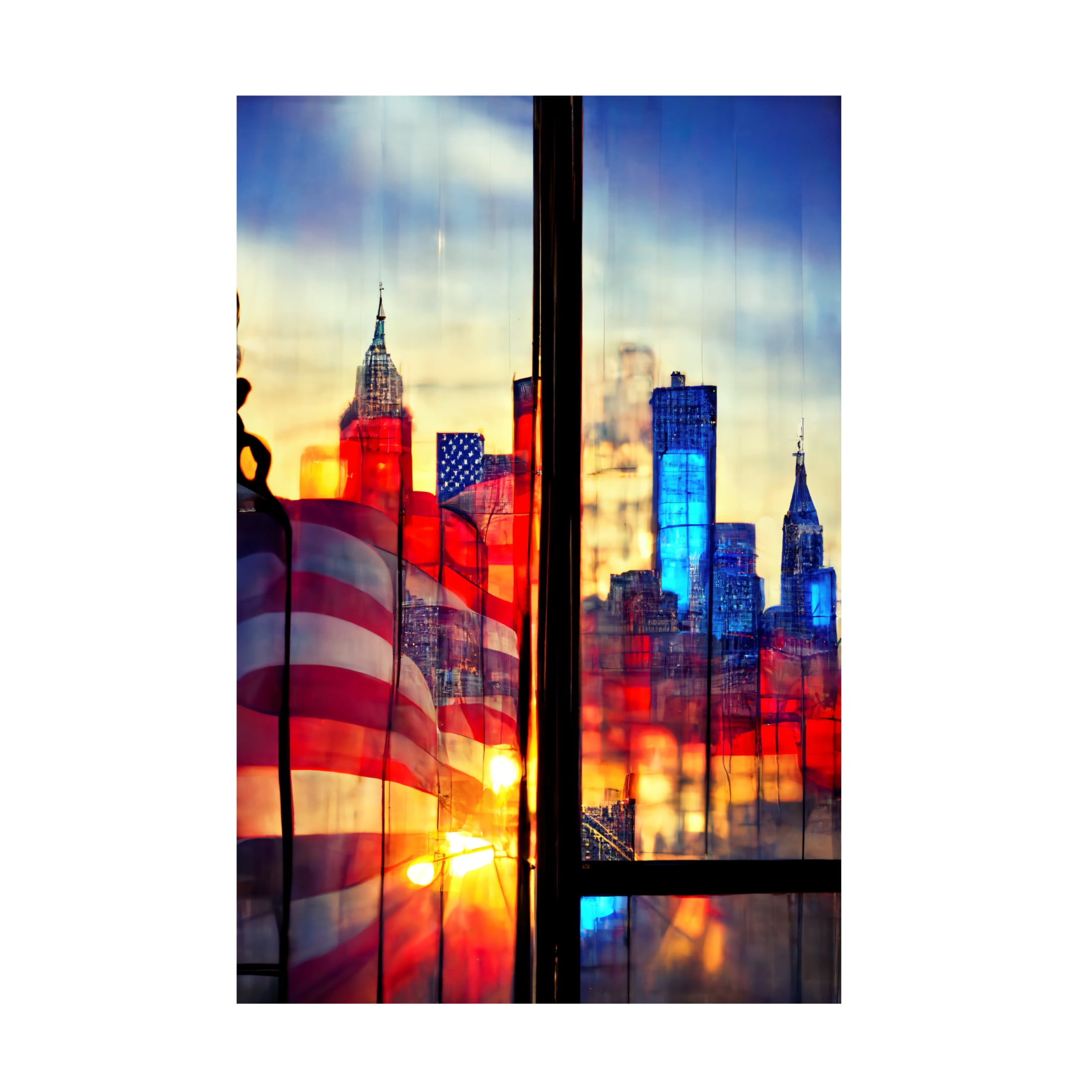 Canvas Wall Art - Ray Heere 'New York 2' Wall Art for Living Room, Bedroom, or Office Décor by Trademark Fine Art - 16 x 24 Inches