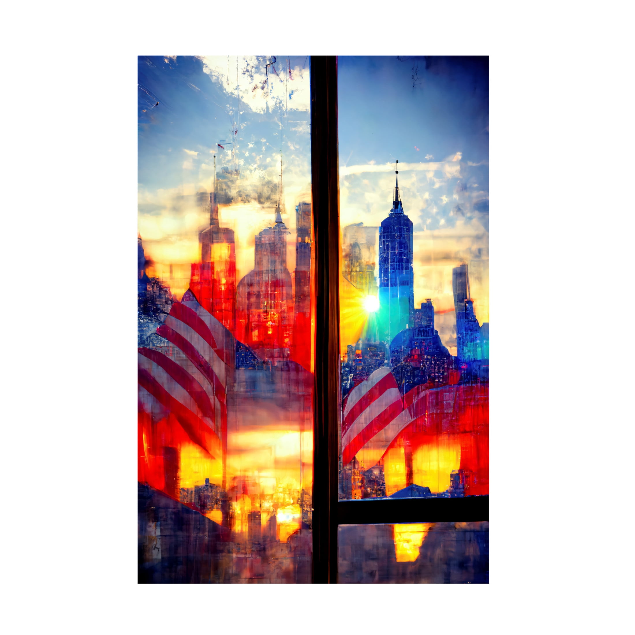 Canvas Wall Art - Ray Heere 'New York 3' Wall Art for Living Room, Bedroom, or Office Décor by Trademark Fine Art - 30 x 47 Inches