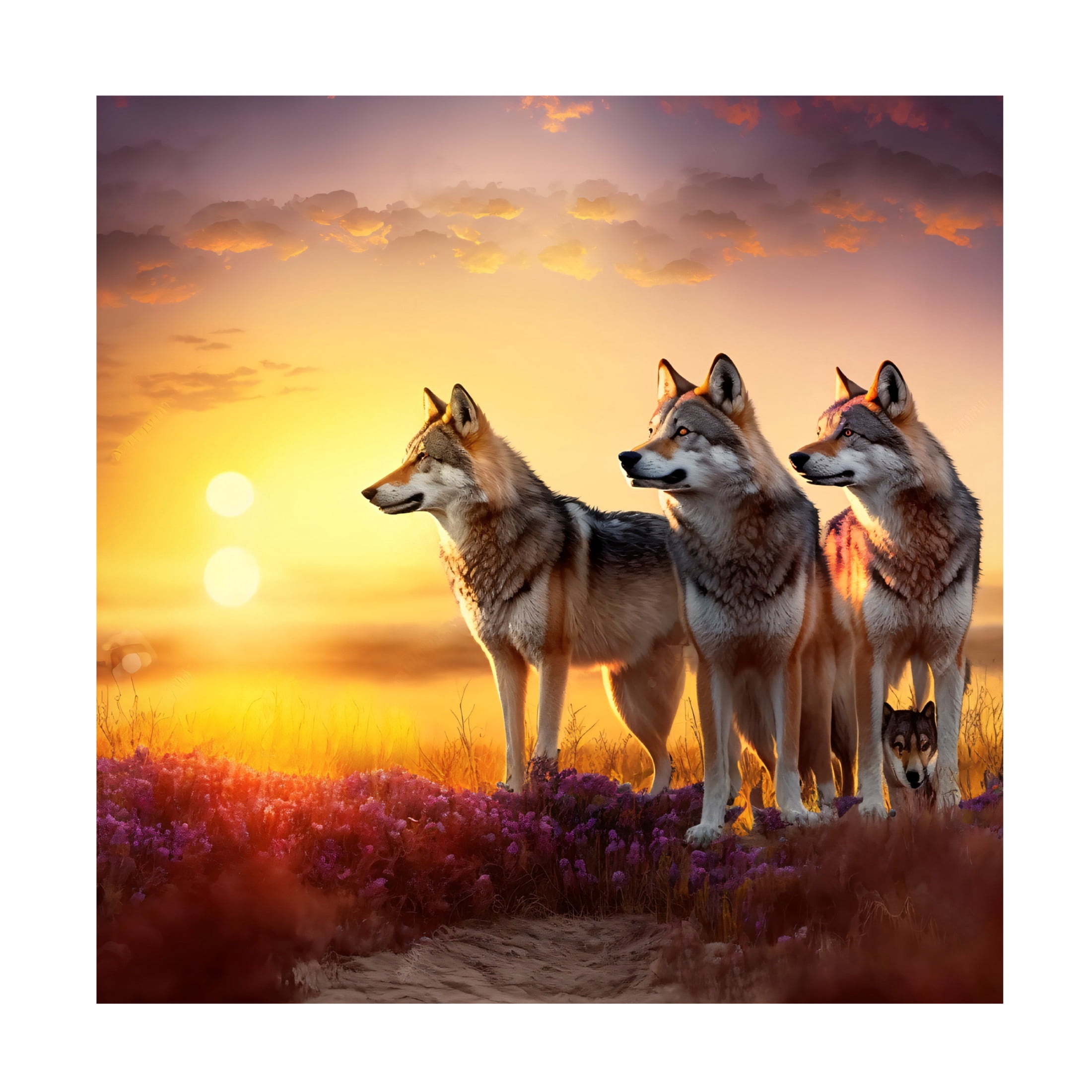 Canvas Wall Art - Ray Heere 'North American Wildlife 52' Wall Art for Living Room, Bedroom, or Office Décor by Trademark Fine Art - 18 x 18 Inches