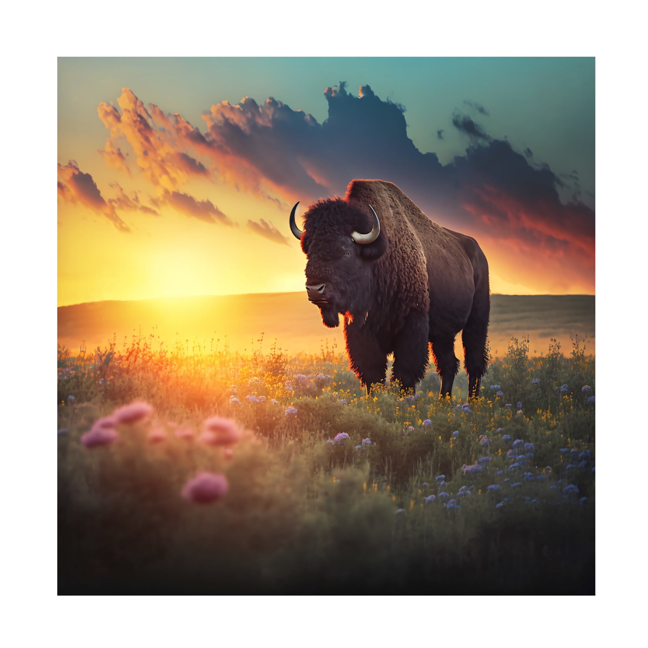 Canvas Wall Art - Ray Heere 'North American Wildlife 58' Wall Art for Living Room, Bedroom, or Office Décor by Trademark Fine Art - 18 x 18 Inches