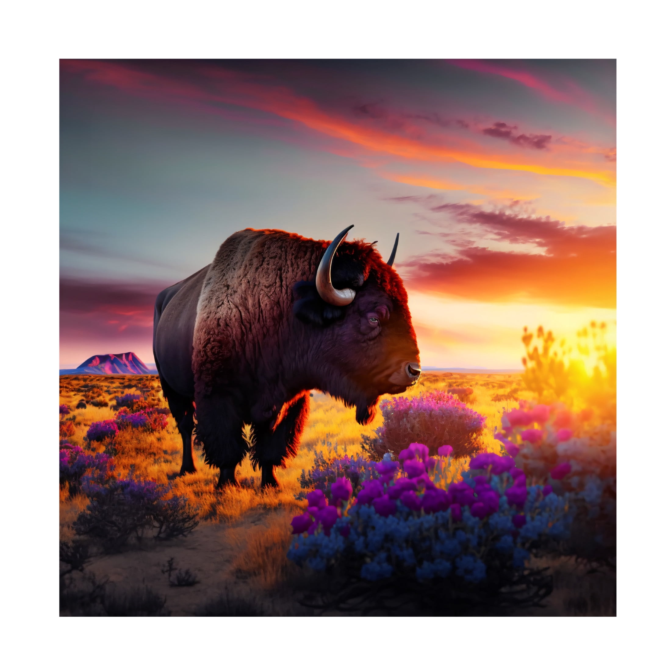 Canvas Wall Art - Ray Heere 'North American Wildlife 60' Wall Art for Living Room, Bedroom, or Office Décor by Trademark Fine Art - 14 x 14 Inches