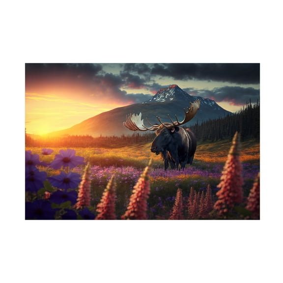 Canvas Wall Art - Ray Heere 'North American Wildlife 7' Wall Art for Living Room, Bedroom, or Office Décor by Trademark Fine Art - 19 x 12 Inches
