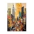 thumbnail image 1 of Canvas Wall Art - Ray Heere 'Pop Art New York Gold 7' Wall Art for Living Room, Bedroom, or Office DÃ©cor by Trademark Fine Art - 12 x 19 Inches, 1 of 4