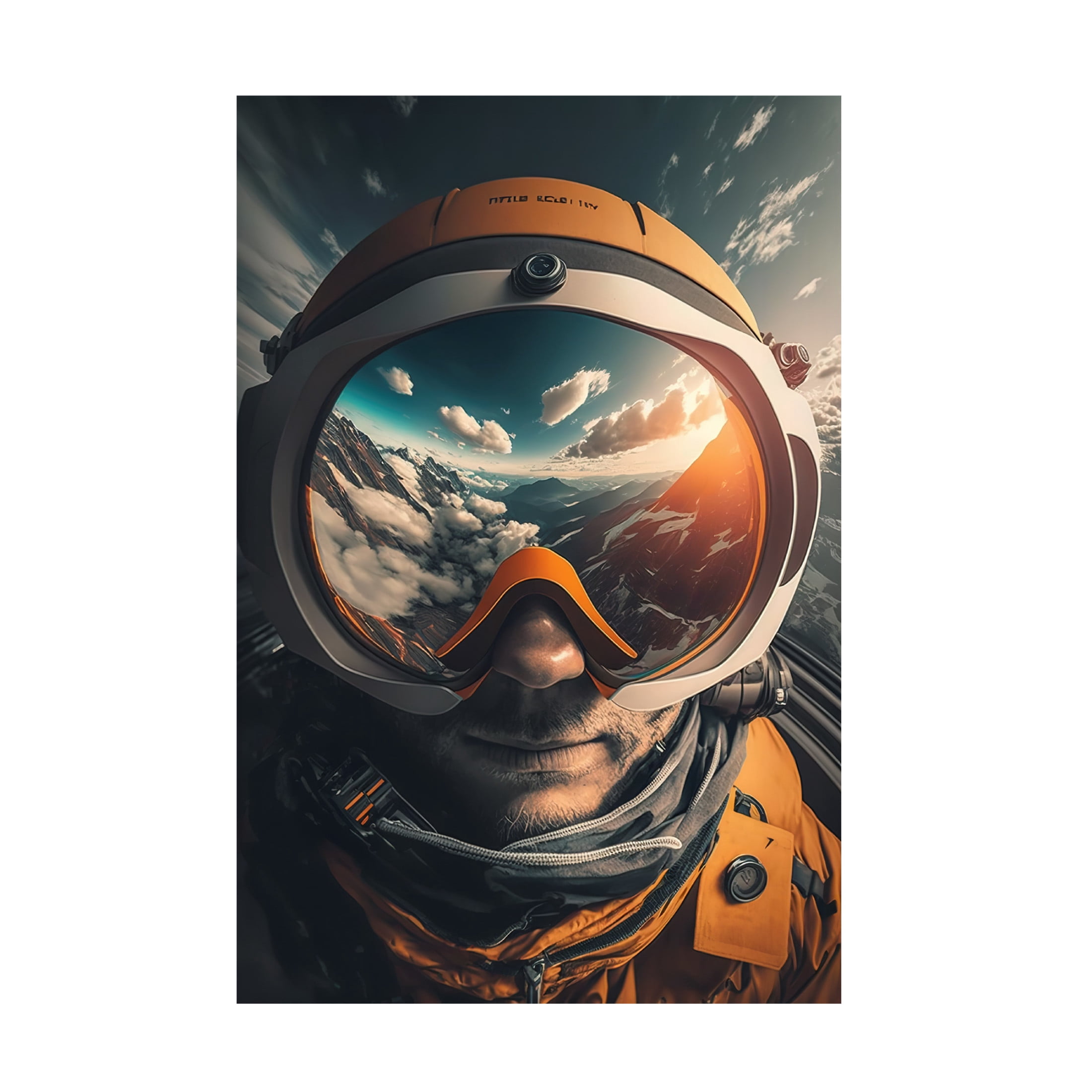 Canvas Wall Art - Ray Heere 'Surrealistic Selfies 9' Wall Art for Living Room, Bedroom, or Office Décor by Trademark Fine Art - 22 x 32 Inches