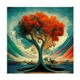thumbnail image 1 of Canvas Wall Art - Ray Heere 'Tree Of Life 18' Wall Art for Living Room, Bedroom, or Office Décor by Trademark Fine Art - 18 x 18 Inches, 1 of 4