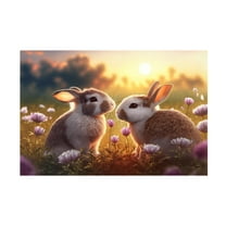 Canvas Wall Art - Ray Heere 'Woodland Animals 16' Wall Art for Living Room, Bedroom, or Office Décor by Trademark Fine Art - 19 x 12 Inches