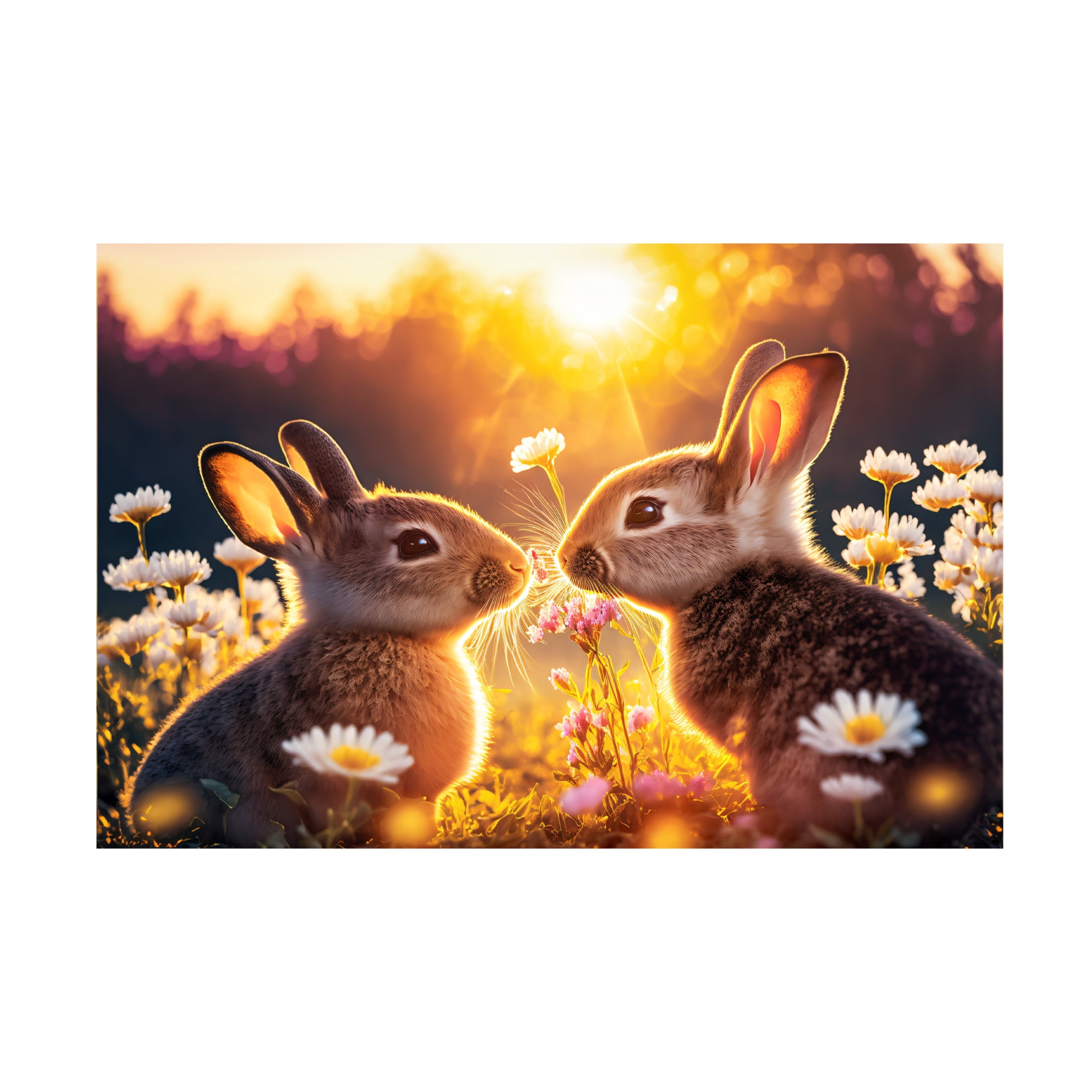 Canvas Wall Art - Ray Heere 'Woodland Animals 24' Wall Art for Living Room, Bedroom, or Office Décor by Trademark Fine Art - 47 x 30 Inches