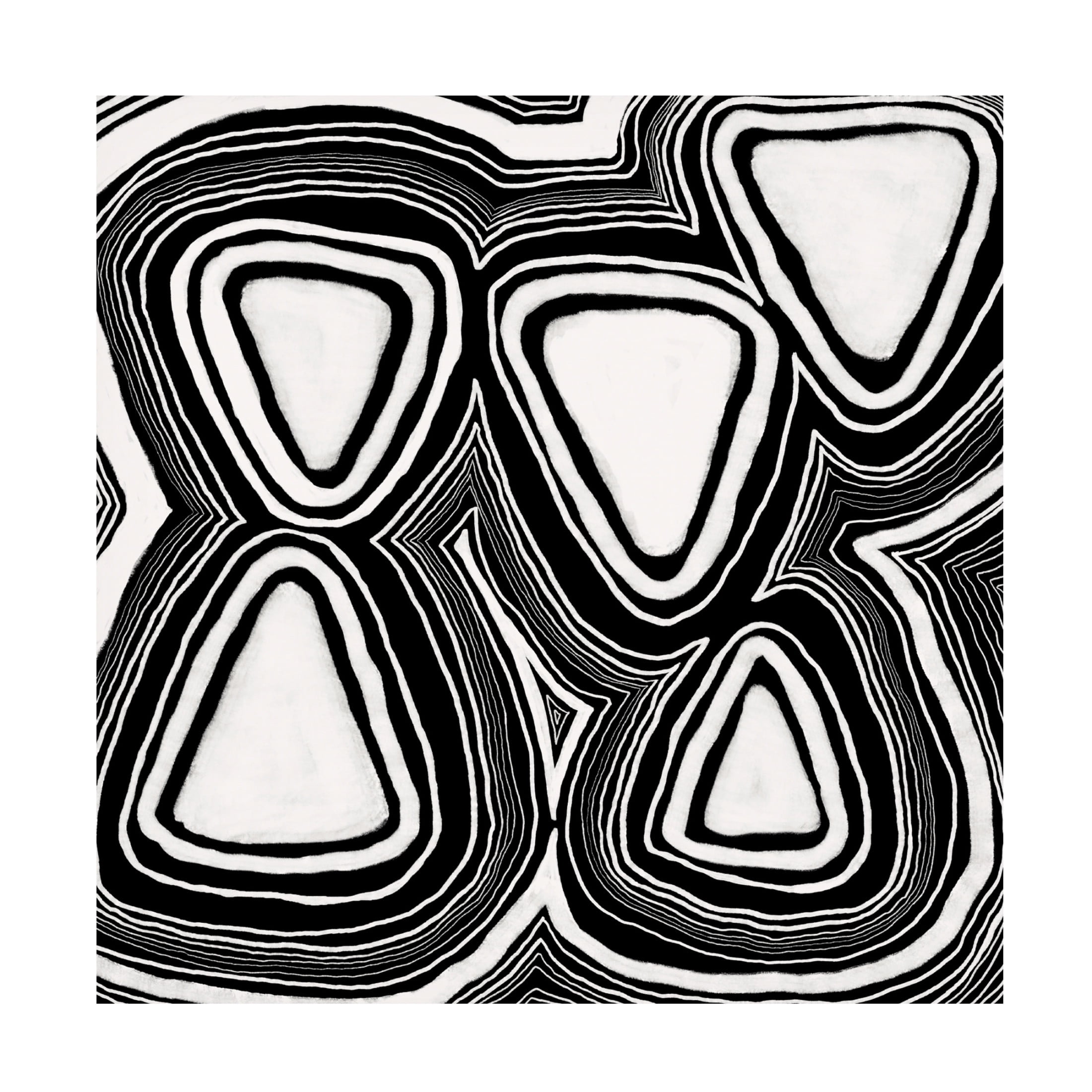 Canvas Wall Art - Regina Moore 'Dizziness V' Wall Art for Living Room, Bedroom, or Office Décor by Trademark Fine Art - 18 x 18 Inches