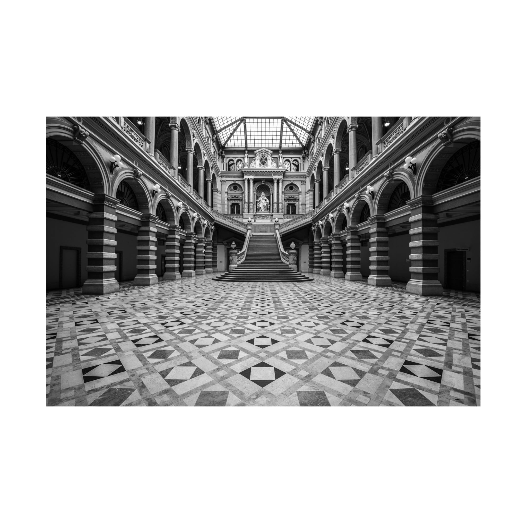 Canvas Wall Art - Renata Lacina 'Justice Palace' Wall Art for Living Room, Bedroom, or Office Décor by Trademark Fine Art - 19 x 12 Inches