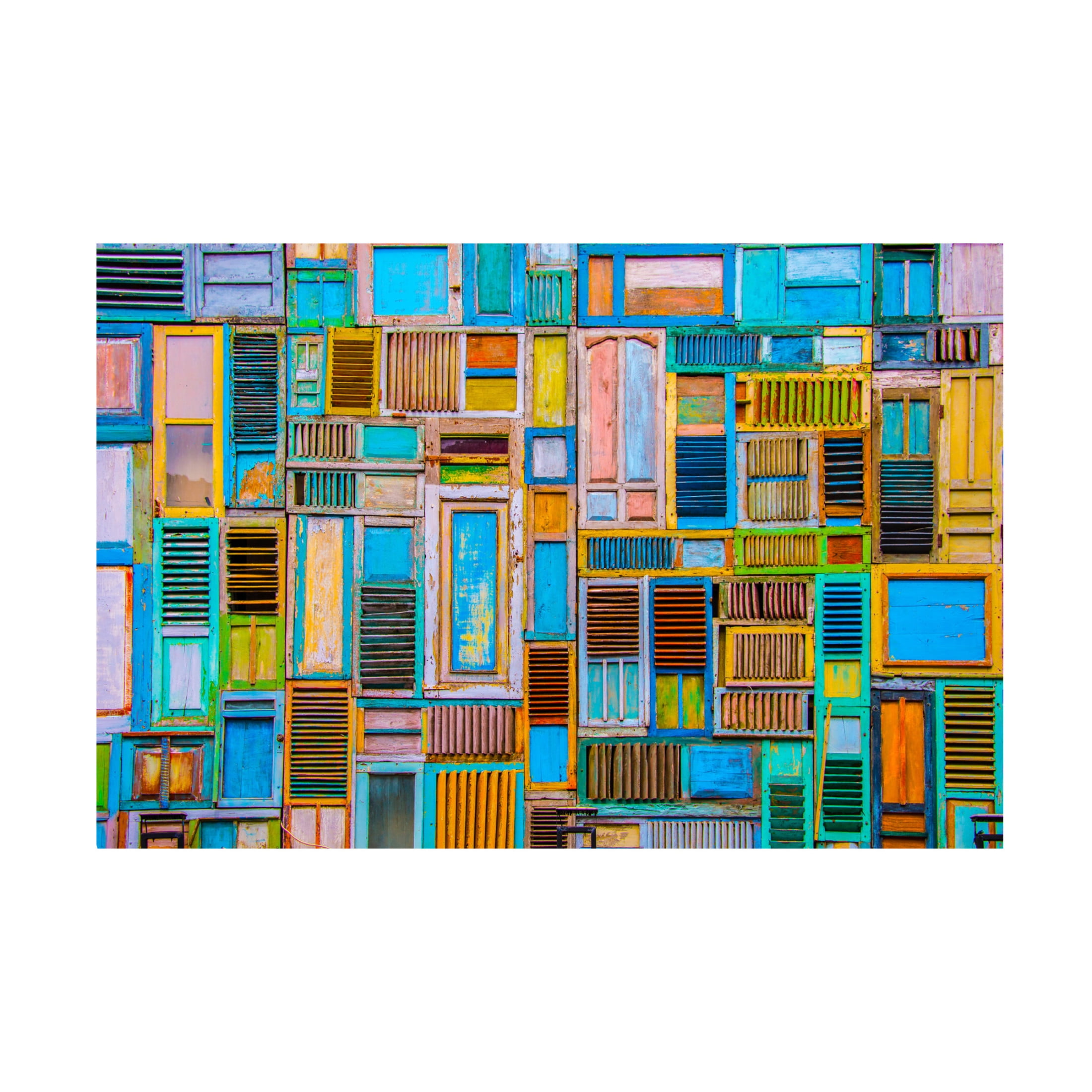 Canvas Wall Art - Renata Lacina 'Shutters' Wall Art for Living Room, Bedroom, or Office Décor by Trademark Fine Art - 47 x 30 Inches