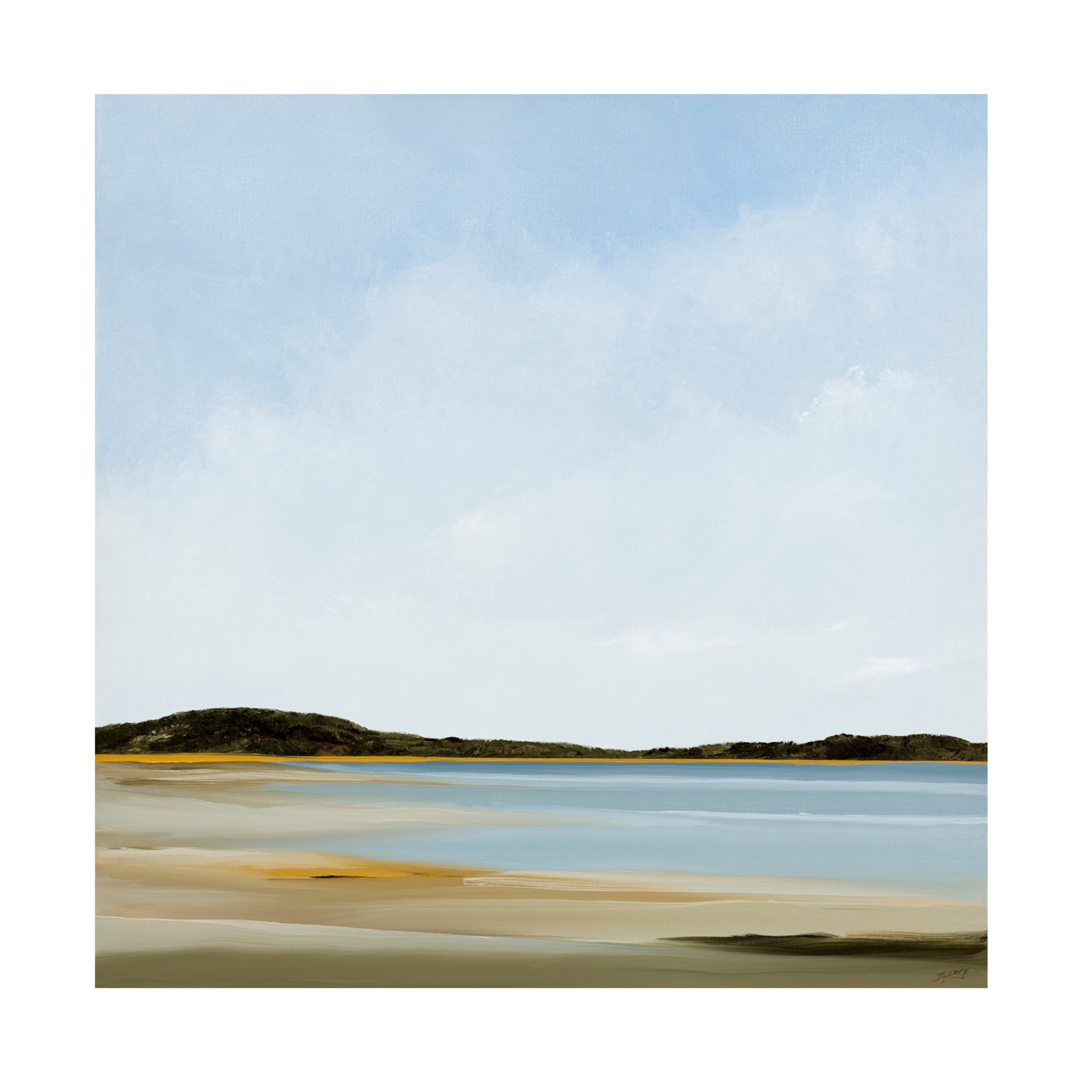 Canvas Wall Art - Rick Fleury 'Great Island' Wall Art for Living Room, Bedroom, or Office Décor by Trademark Fine Art - 24 x 24 Inches