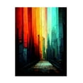 thumbnail image 1 of Canvas Wall Art - RomantzArt 'Abstract City 1' Wall Art for Living Room, Bedroom, or Office Décor by Trademark Fine Art - 18 x 24 Inches, 1 of 4