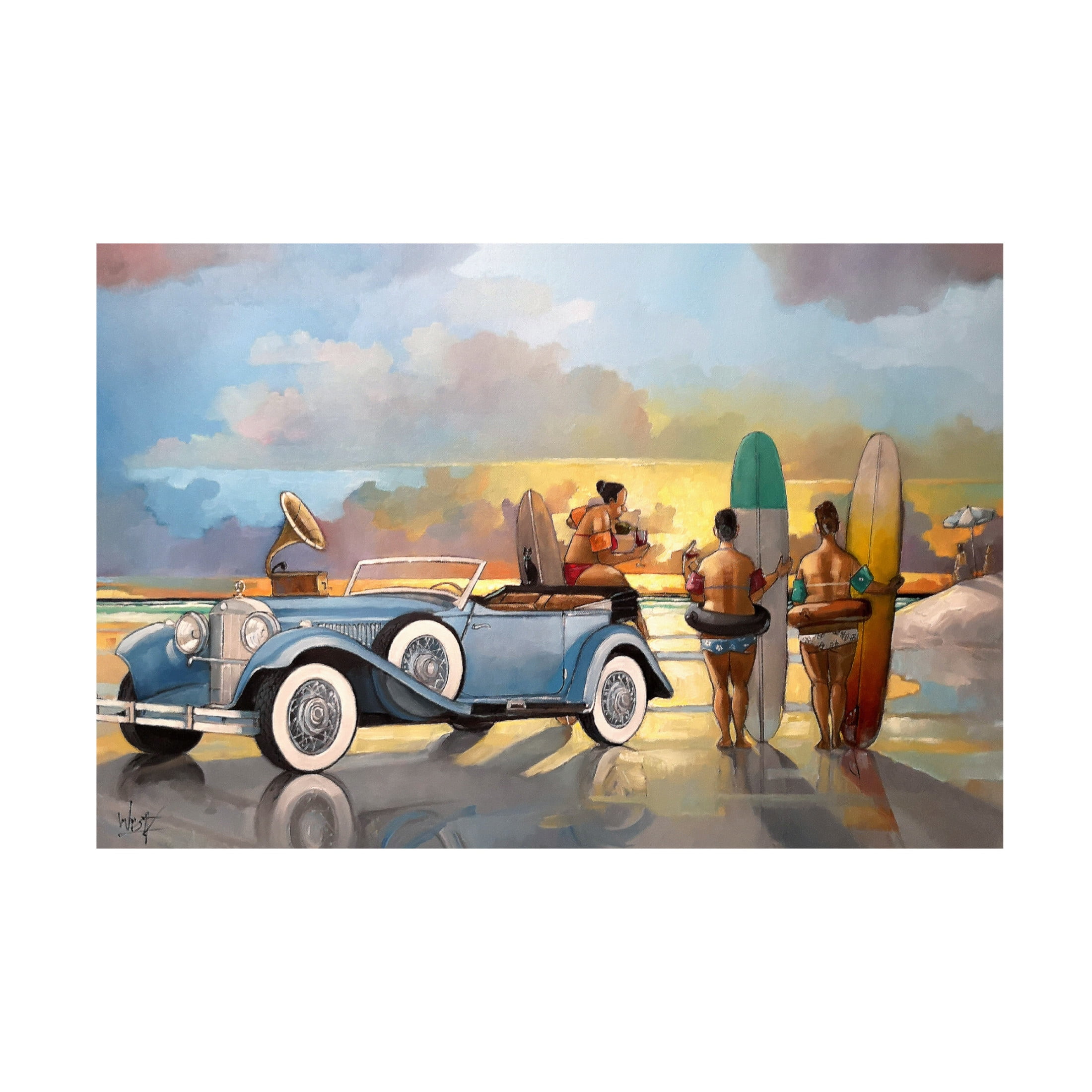 Canvas Wall Art - Ronald West 'Shubies' Wall Art for Living Room, Bedroom, or Office Décor by Trademark Fine Art - 24 x 16 Inches